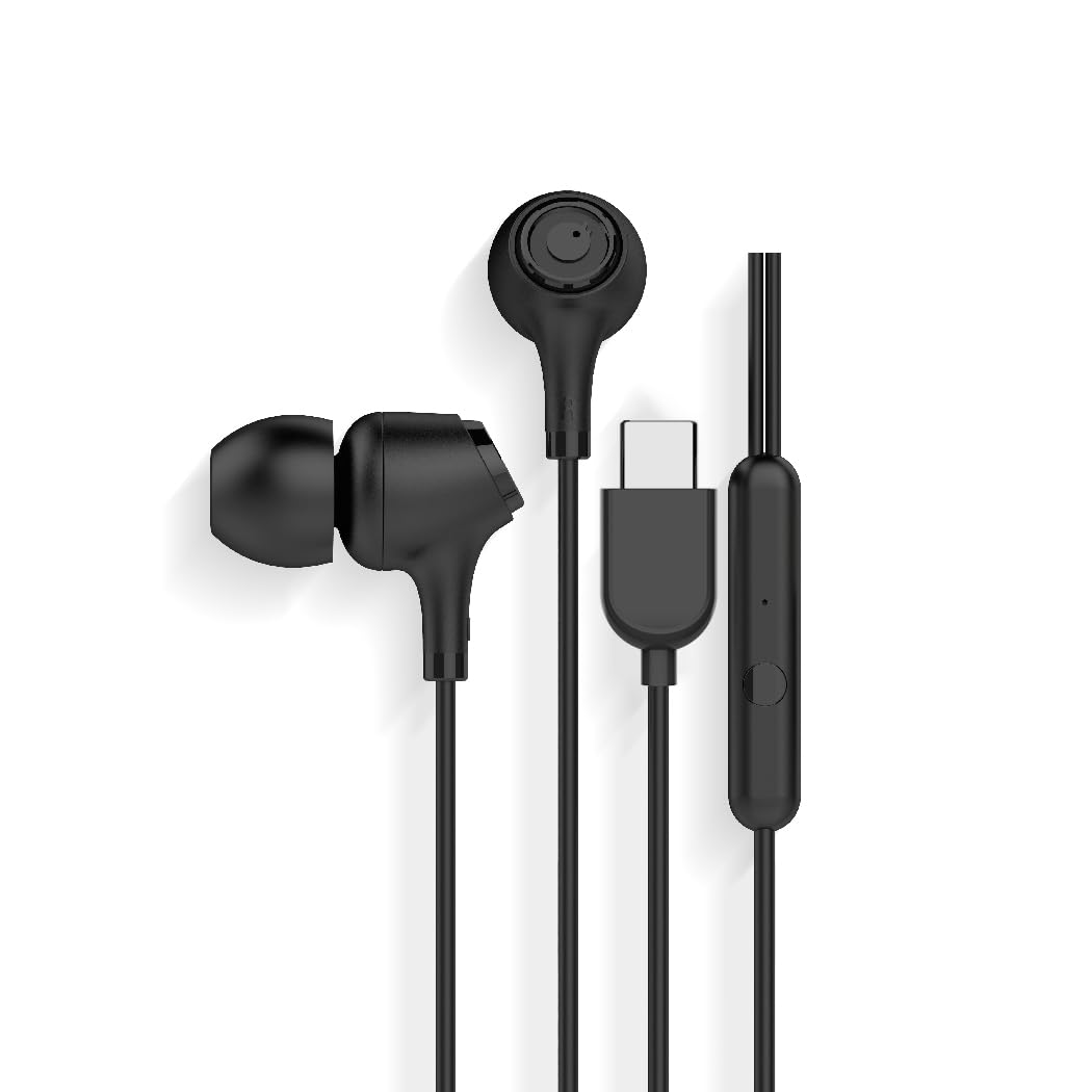 Blaupunkt EM06 in-Ear Type C Wired Earphone with Mic and Deep Bass HD Sound Mobile Headset with Noise Isolation
