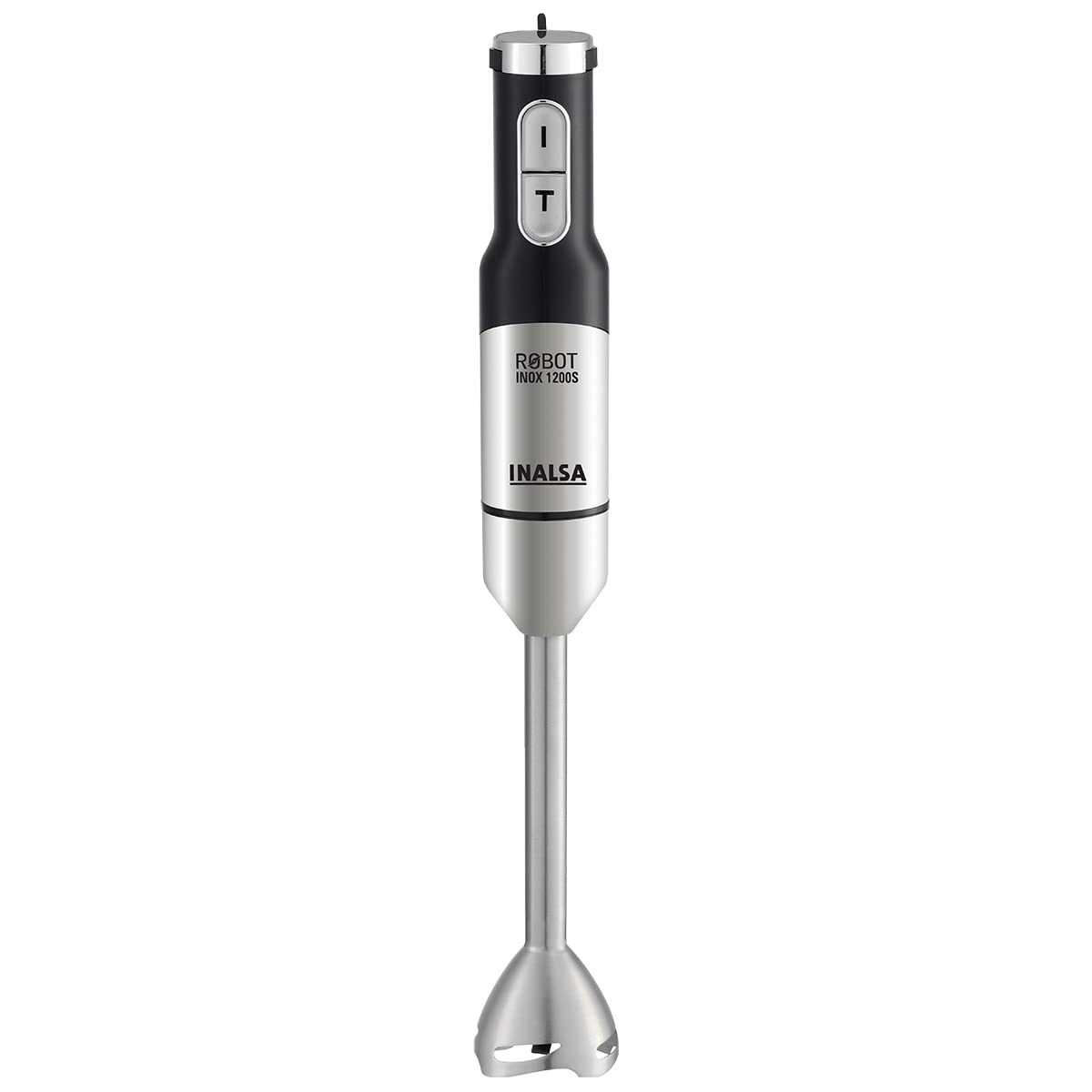 INALSA Hand Blender 1500 W|Silent DC Copper Motor|European Stepless Variable Speed Design| X.Large 1L Chopper|Unique Potato Masher| Detachable| Stainless Steel-Robot INOX 1500 StepUp