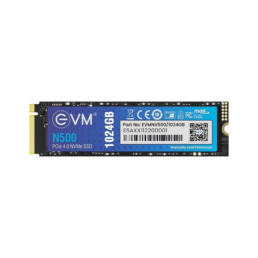 EVM M.2 NVMe Internal SSD (2280) - 2000MB/s Read - PCIe Interface Gen 3x4-4X Faster Than SATA SSD- 5 Year Warranty, (EVMNV/256GB)
