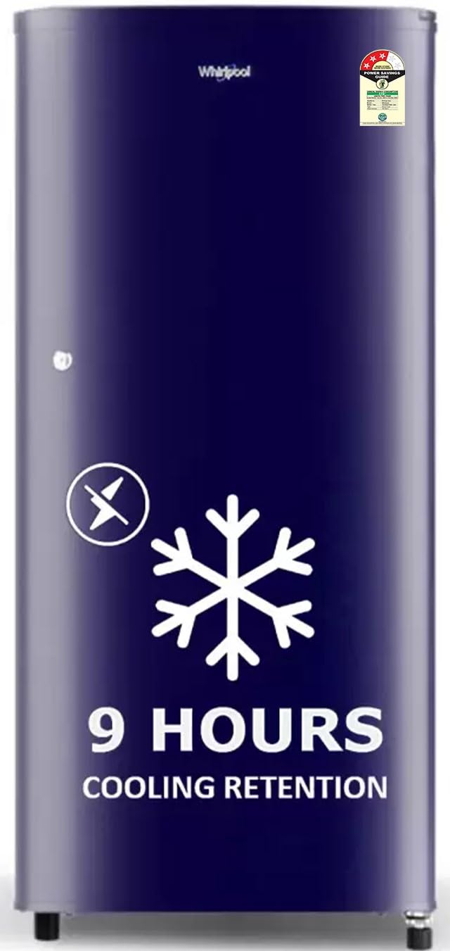 Whirlpool 184 L 3 Star Direct-Cool Single Door Refrigerator (205 WDE CLS 3S SAPPHIRE BLUE-Z, Blue, 2023 Model)