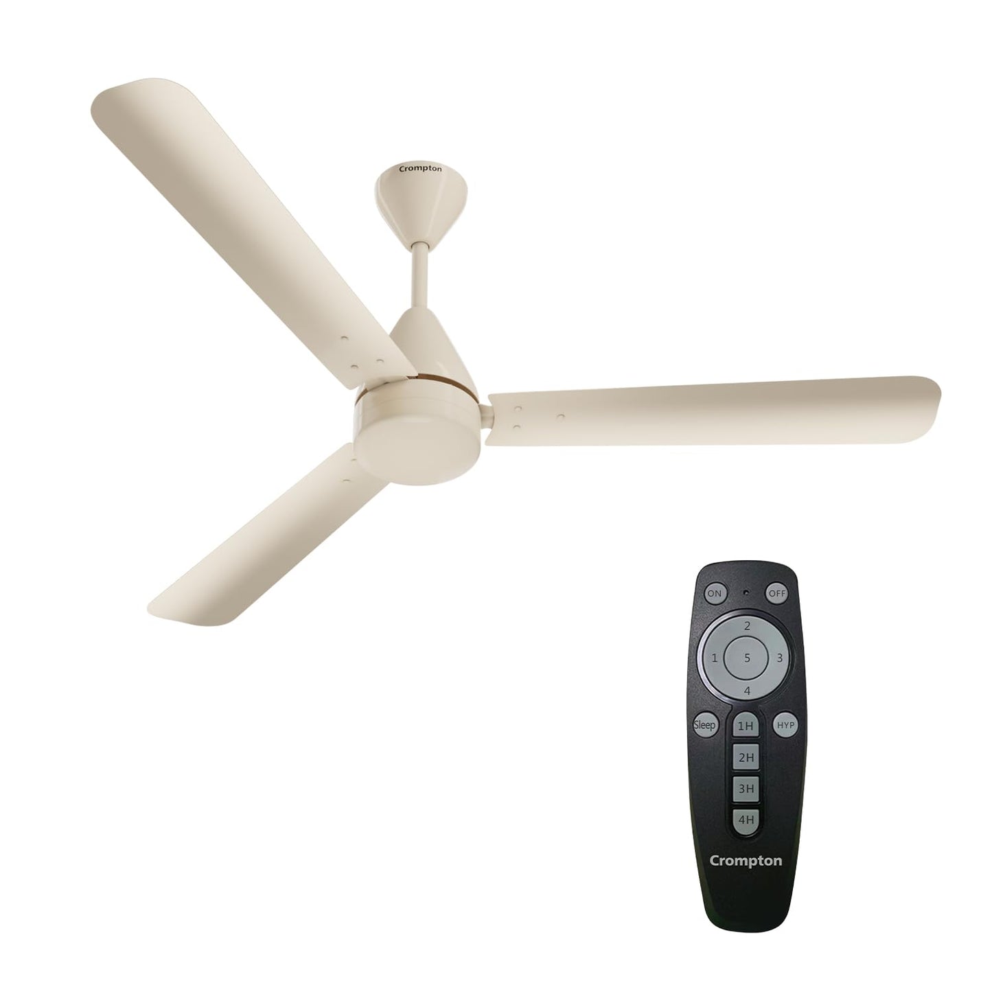 Crompton Energion Hyperjet 1200mm BLDC Ceiling Fan | Point Anywhere Remote Control | BEE 5 Star Rated Energy Efficient | Superior Air Delivery | Anti-Rust | 2 Year Manufacturer Warranty | Brown
