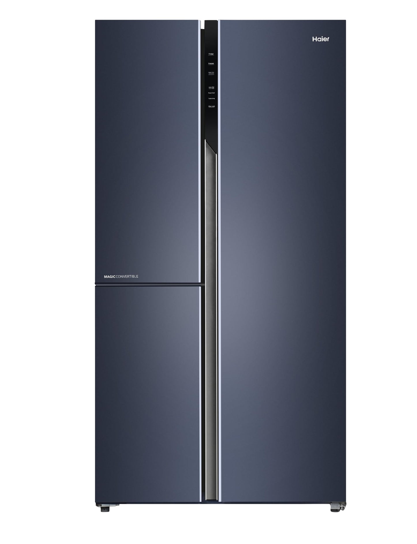 Haier 598L 3 Star 3-Door Side by Side Frost Free Refrigerator | Expert Inverter Technology | Digital Display Panel | Jumbo Ice Maker | Deo Fresh Technology (HRT-683GK, Graphite Black)