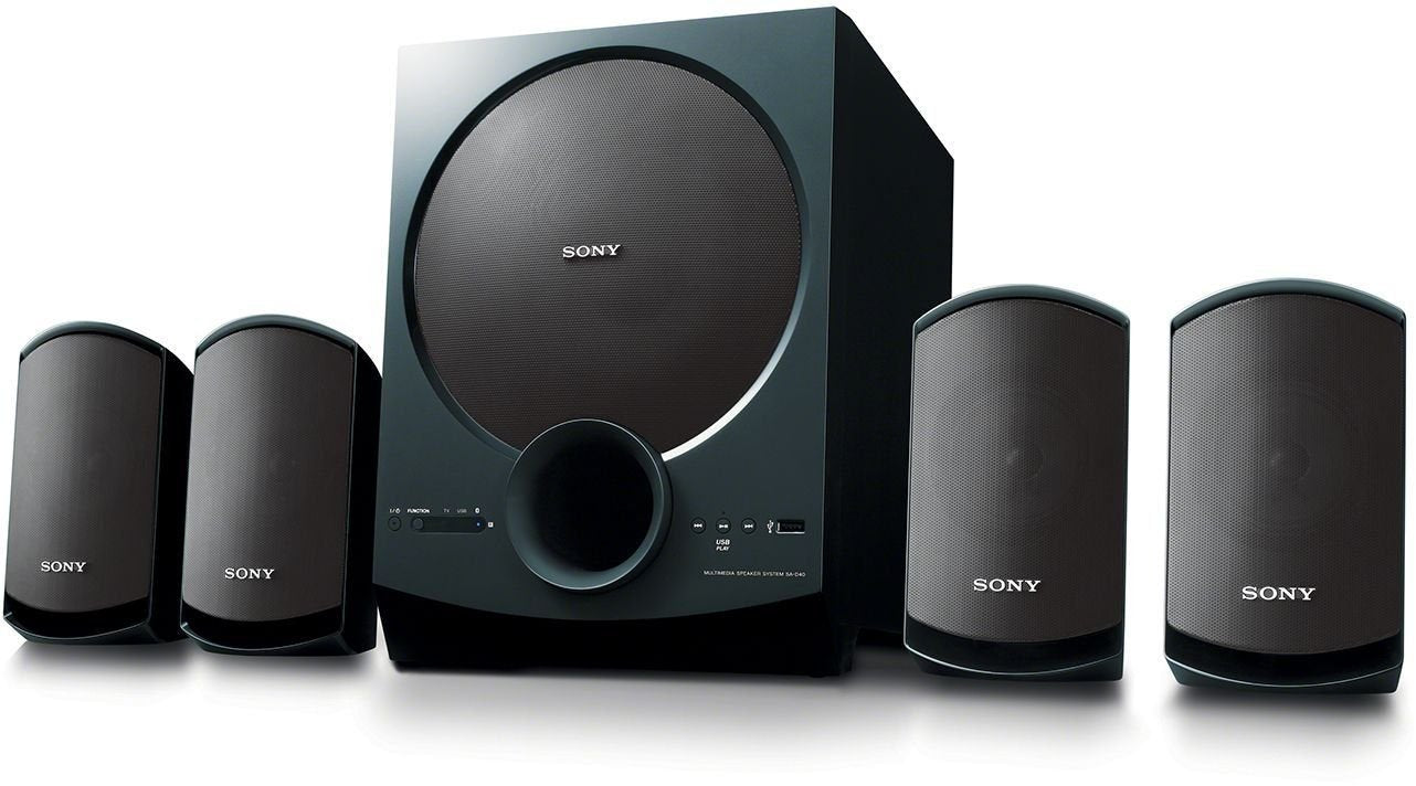 Sony SA-D40M2 All in One 4.1ch Home Theatre System with 100W Power Output and Powerful Subwoofer – Black
