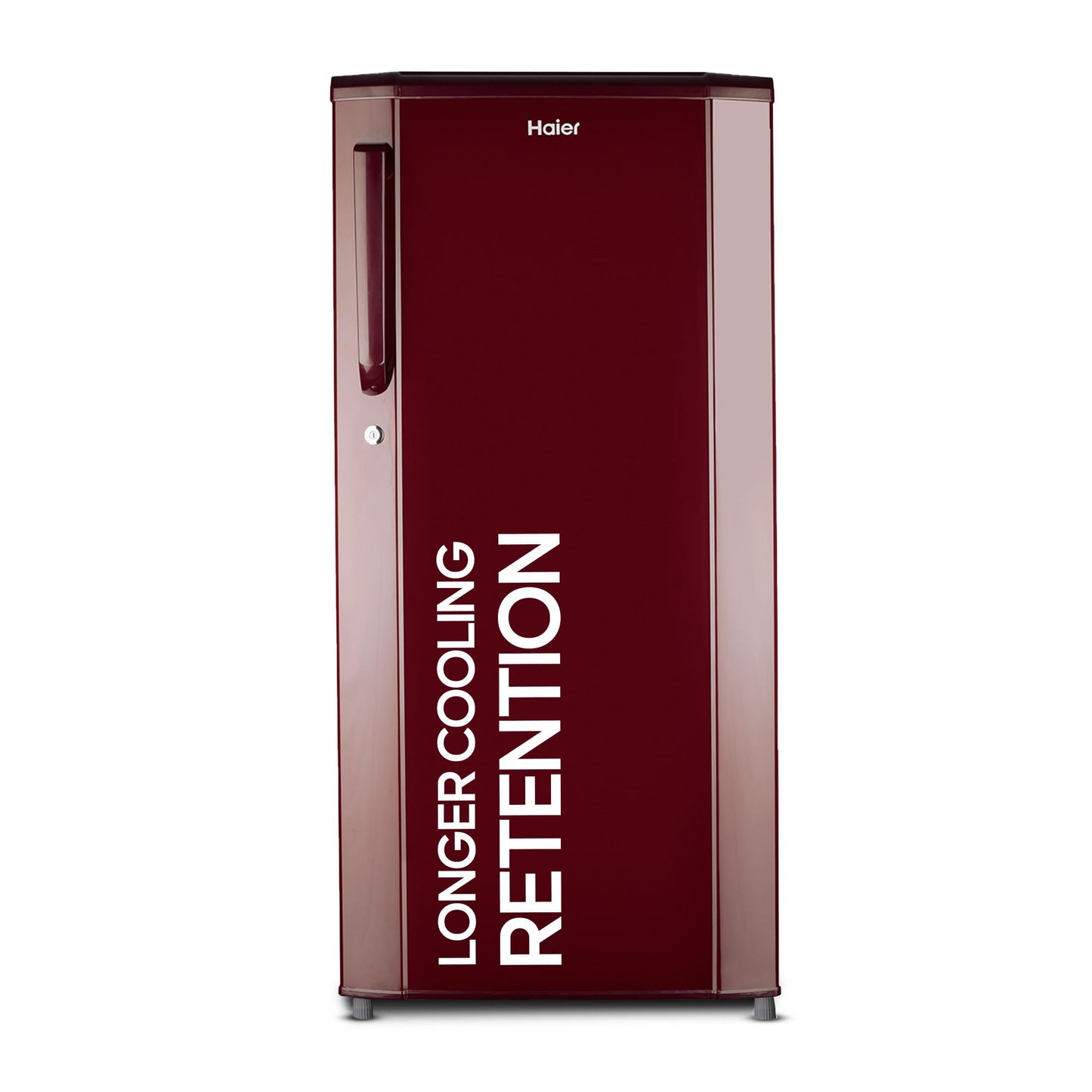 Haier 185 L, 2-Star Direct-Cool Single Door Refrigerator with DEFT Technology & Large Vegetable Box (HED-19TRB-N, Radish Blue)