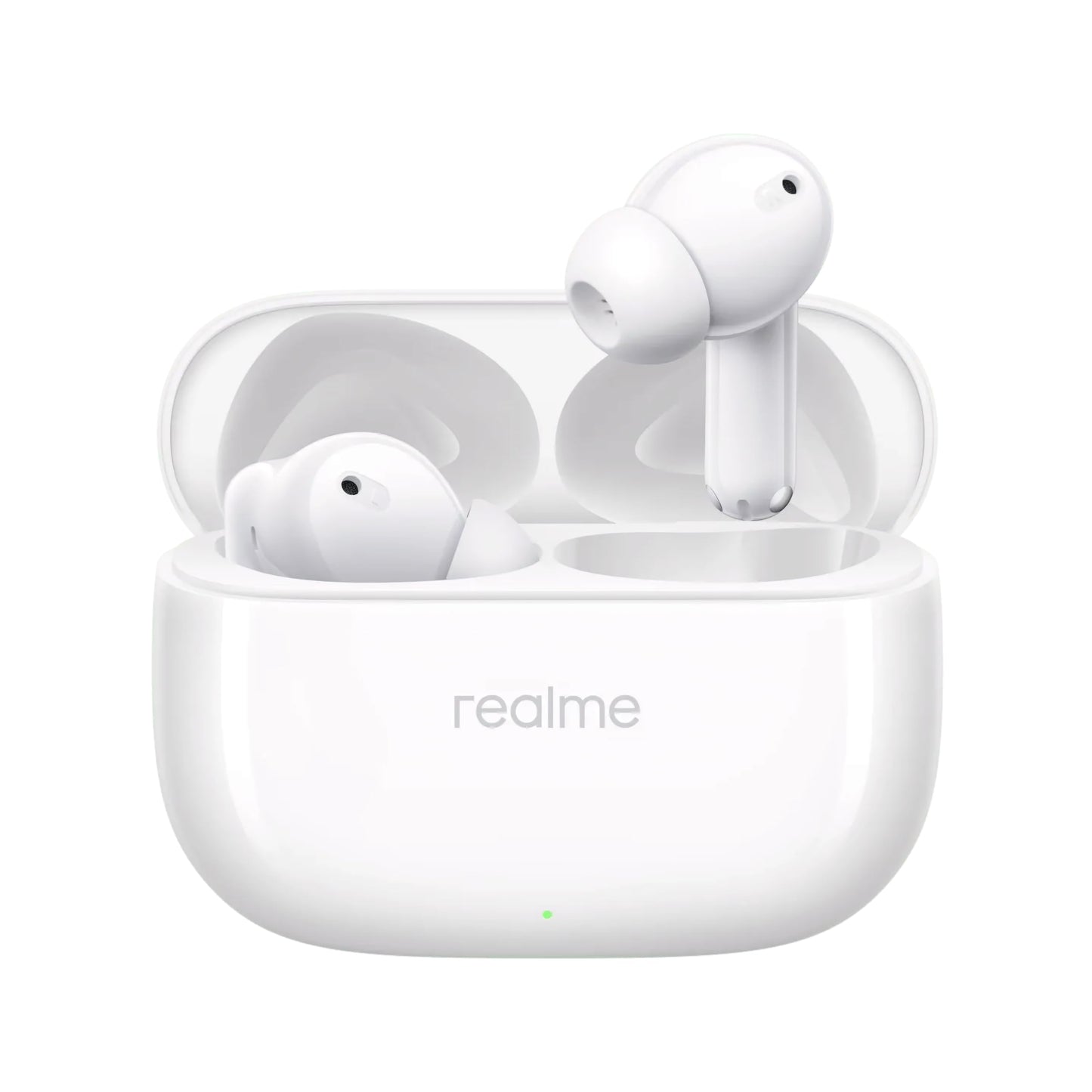 realme Buds T310 Truly Wireless in Ear Earbuds with 46dB Hybrid ANC, 360° Spatial Audio, 12.4mm Dynamic Bass Driver, Upto 40Hrs Battery and Fast Charging (Agile White)