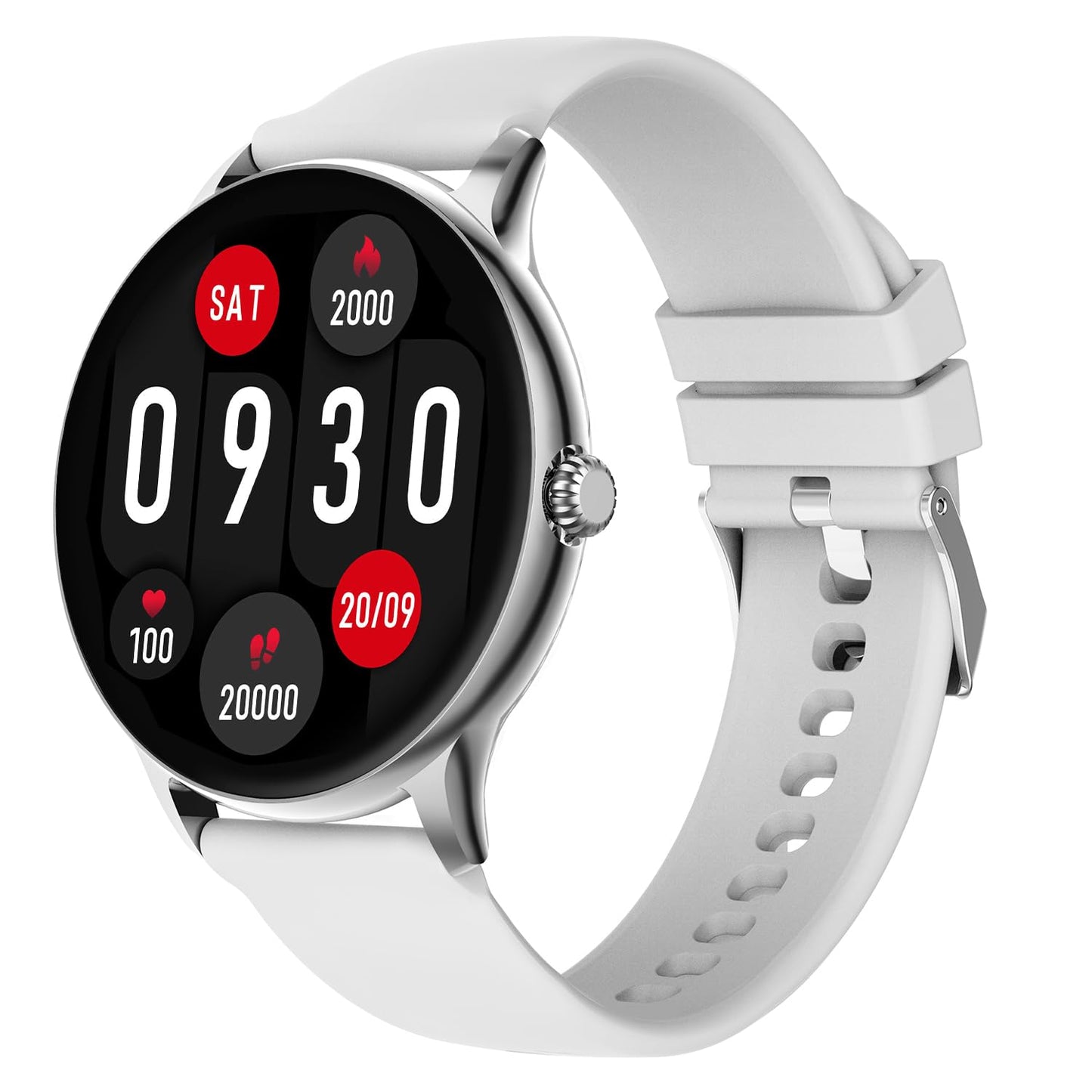 Fire-Boltt Phoenix Smart Watch with Bluetooth Calling 1.38,120+ Sports Modes, 240 * 240 PX High Res with SpO2, Heart Rate Monitoring & IP67 Rating (Black)