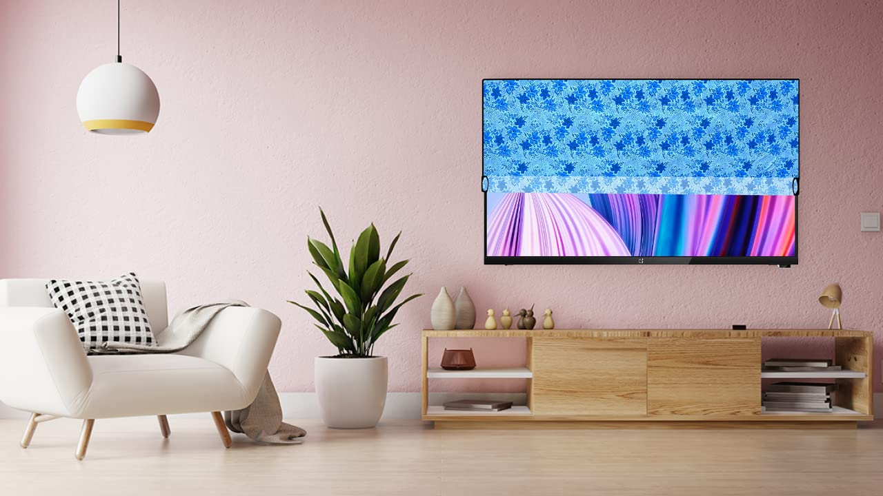 KVAR Dustproof TV Screen Protector Cover for Xiaomi (55 inches) 4K Ultra HD Smart Android OLED Vision TV O55M7-Z2IN (Unique code/031122LTV34)