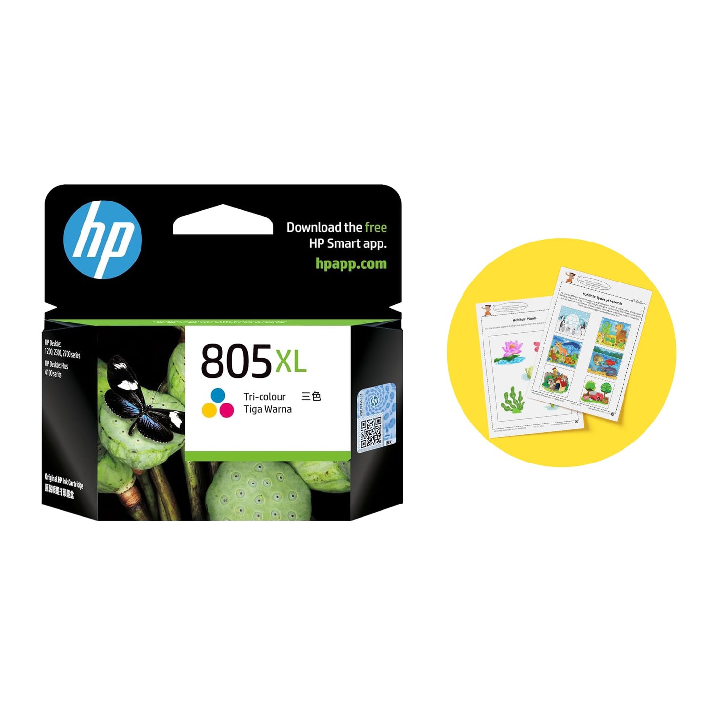 HP 805 Black Original Ink Cartridge