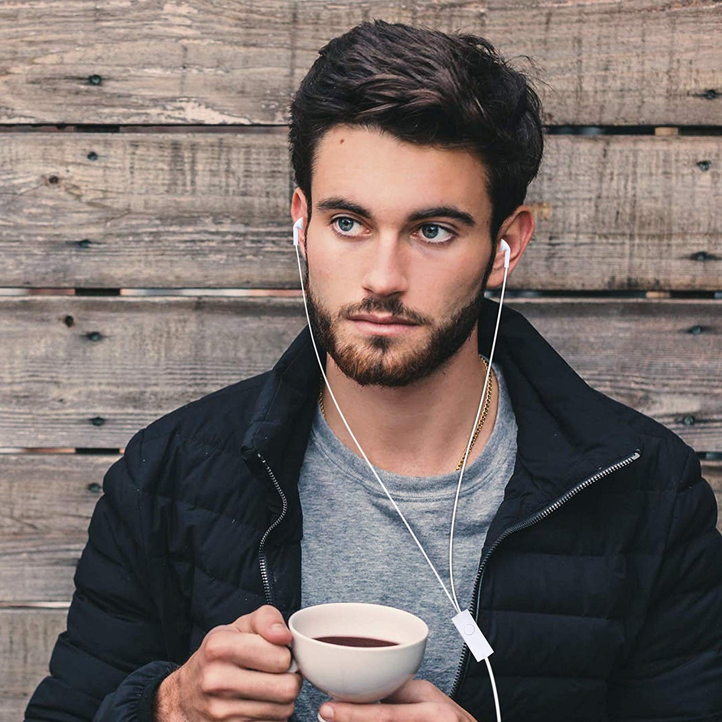 Earphones for Samsung Galaxy M31 Prime/M 31 Prime Earphones Original Like Wired in-Ear Headphones Stereo Deep Bass Head Hands-Free Headset Earbud with Built in-line Mic, 3.5mm Jack (YS11, White)