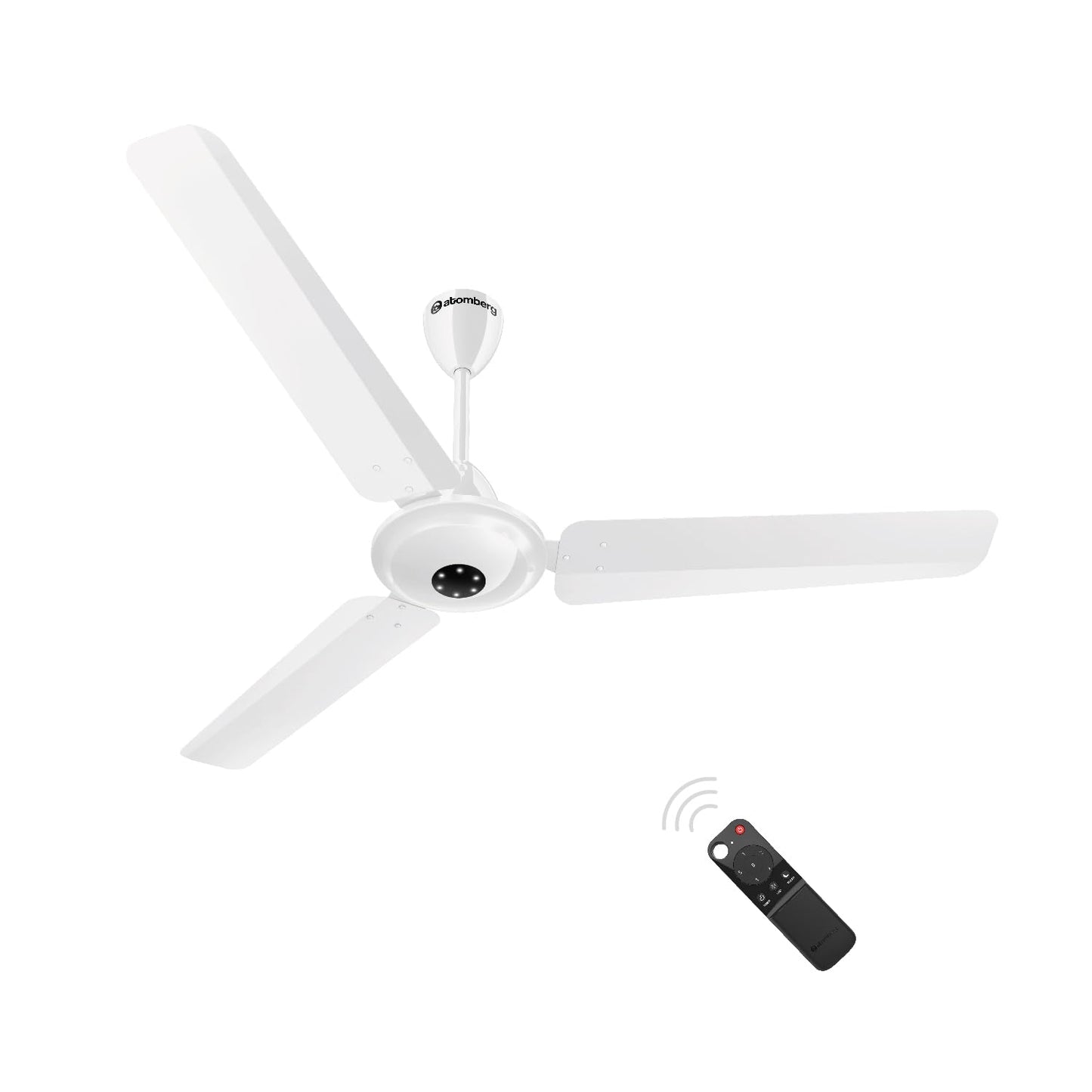 atomberg Efficio Alpha 1200mm BLDC Ceiling Fan with Remote Control | BEE 5 star Rated Energy Efficient Ceiling Fan | High Air Delivery with LED Indicators | 2 Year Warranty (Gloss Black)