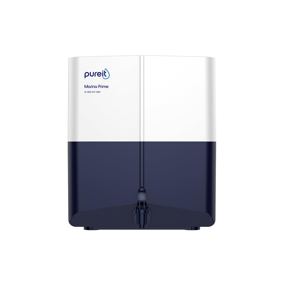 Pureit Wave Prime Mineral RO+MF | 6 stage Purification | 7 Litres Capacity | Up to 45% Water Saving | Suitable for Borewell, Tanker & Muncipal Water | Wall Mountable | Black
