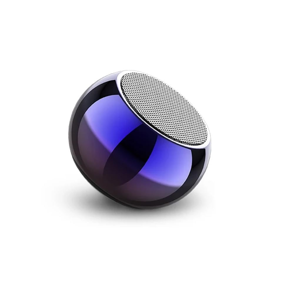 EDNITA jbl Ultra Mini Wireless Bluetooth Speaker with Heavy Metal Electroplating Round Speaker | Wireless Power Button Controlled, Long Lasting Battery & Quick Charge Pack of 1 (Multicolor)
