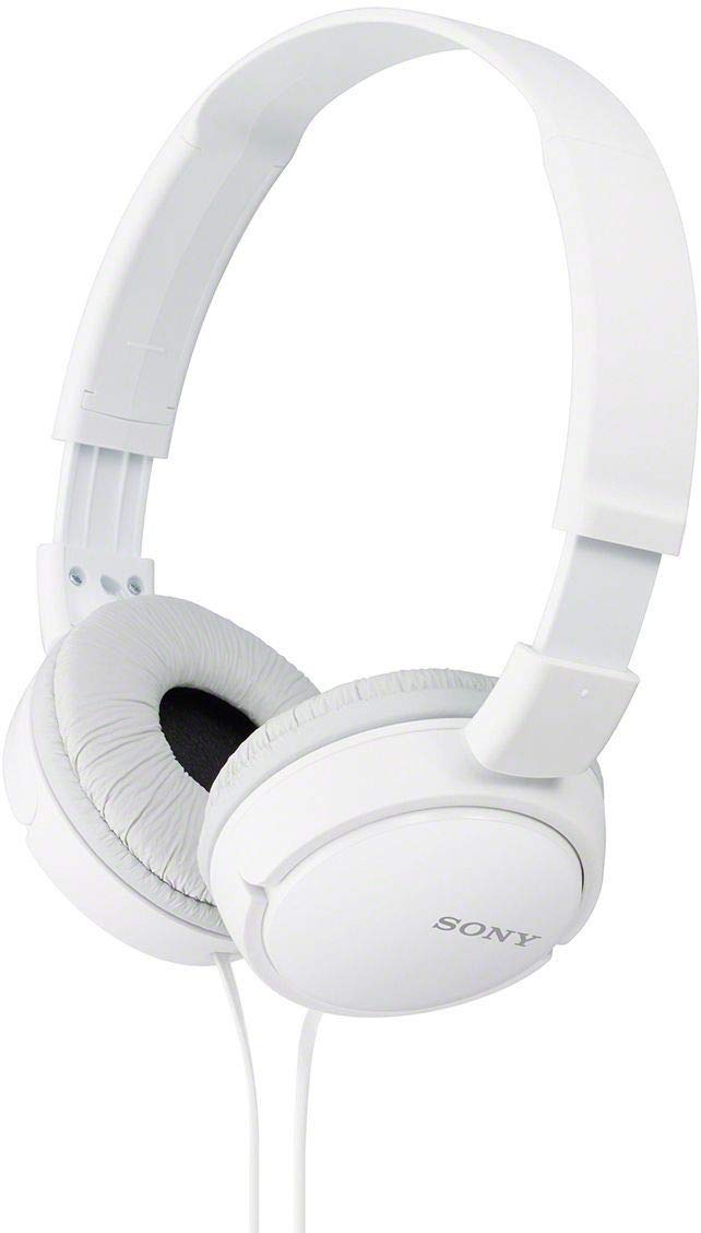 Sony MDR-ZX110A On Ear Stereo Wired Headphones (White), Without Mic