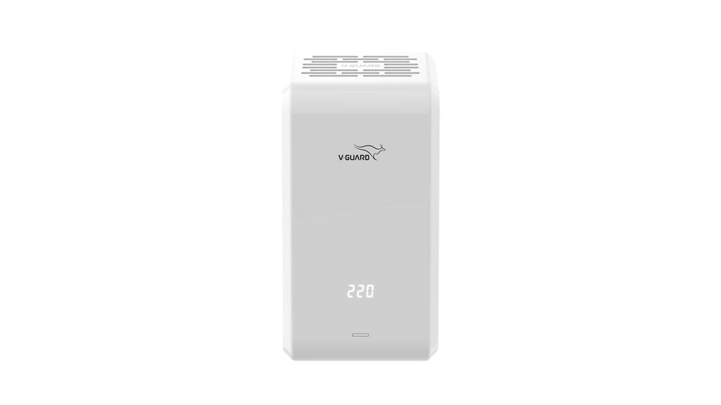 V-Guard iMagno 410 AC Stabilizer for 1.5 ton Inverter AC | Digital Display| Intelligent Time Delay System | Energy Efficient Design | 2 Year Warranty by V-Guard | White (Working Range 170-270 VAC)