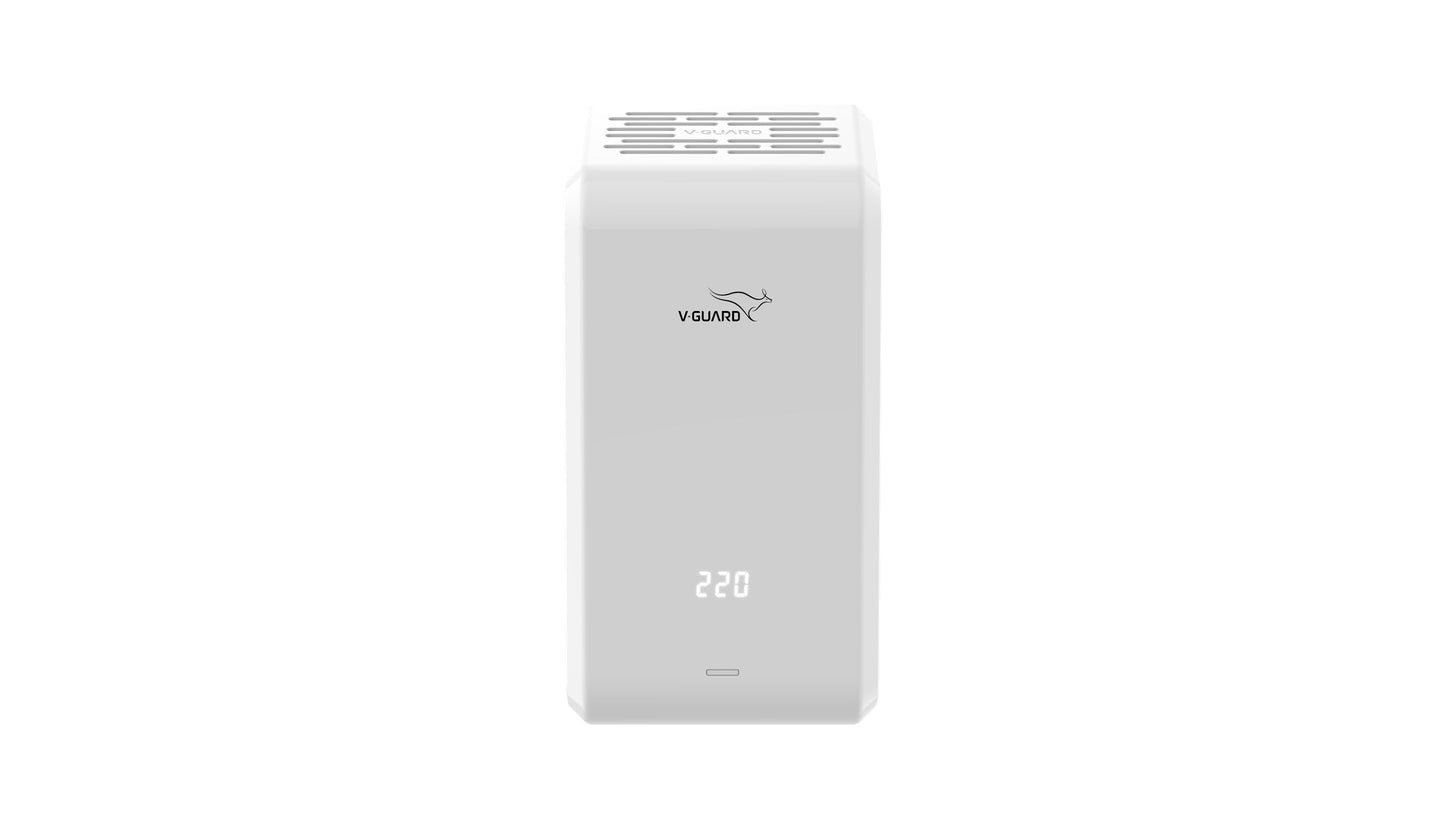 V-Guard iMagno 410 AC Stabilizer for 1.5 ton Inverter AC | Digital Display| Intelligent Time Delay System | Energy Efficient Design | 2 Year Warranty by V-Guard | White (Working Range 170-270 VAC)