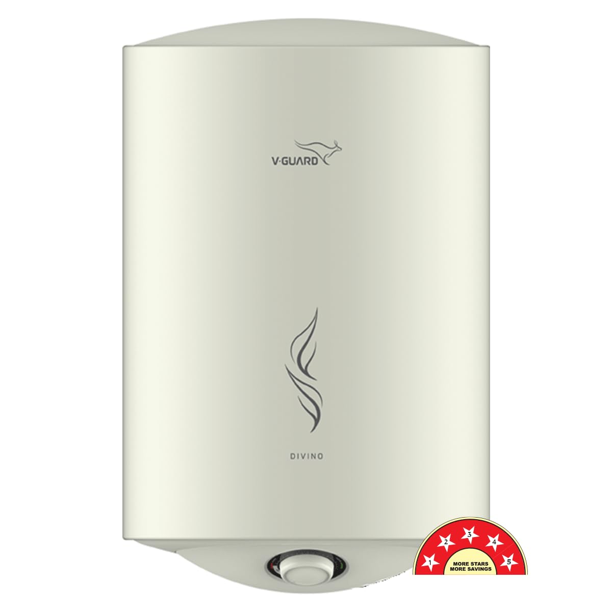 V-Guard Divino DG Geyser 15 Litre Water Heater with Digital Display | Suitable for Hard Water | Energy Efficient 5 Star Rating | Advanced 4 layered Safety | 5 Year Inner Tank Warranty by V-Guard