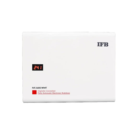 IFB IVS 1605 WMT 150-290V 15AMPS Voltage Stabilizer for Wasshing Machine & Air Conditioner Stabilizer, White Metallic Silver