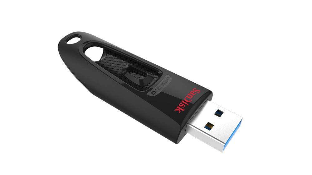 SanDisk Ultra 64GB, USB 3.0, Flash Drive, Upto 130MB/s R, Pendrive, Black, 5Y Warranty (SDCZ48-064G-I35)