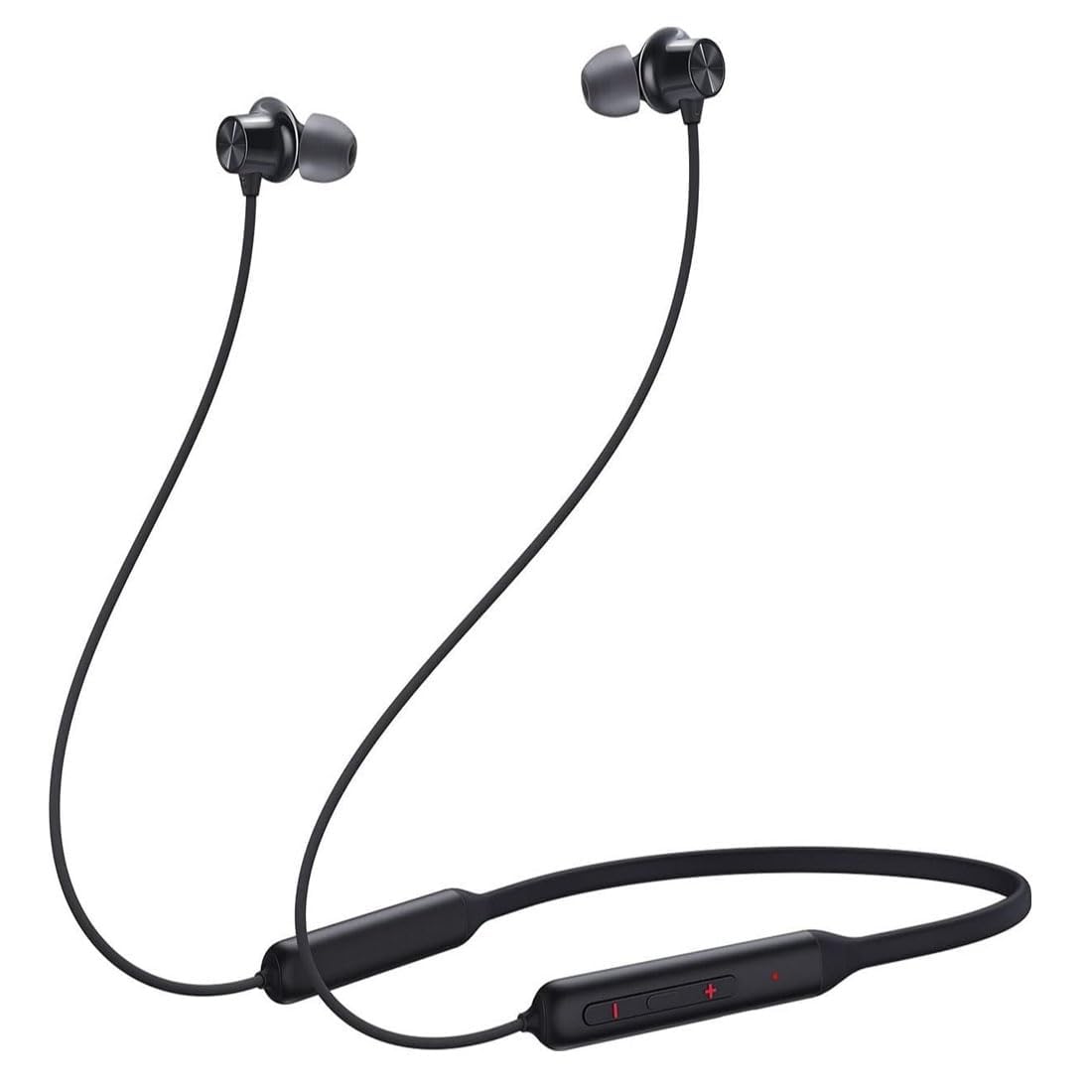 Bouncefit Bluetooth Wireless Mangentic On/Off Neckband, 40 Hours Continuous Playback Battery, Fast Charge, IPX7, Low Latency, Active Noise Cancellation, Earbuds with Mic Earphones (Red)