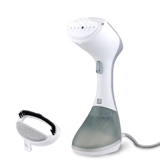 KENT Swift Handheld Garment Steamer 1300 Watts | Ideal for Fabrics like Sarees, Suits, Jackets etc |Ceramic Coated Steam Plate |Continuous Steam Up To 30 Minutes |20 G/Min Steam |260ml Detachable Tank