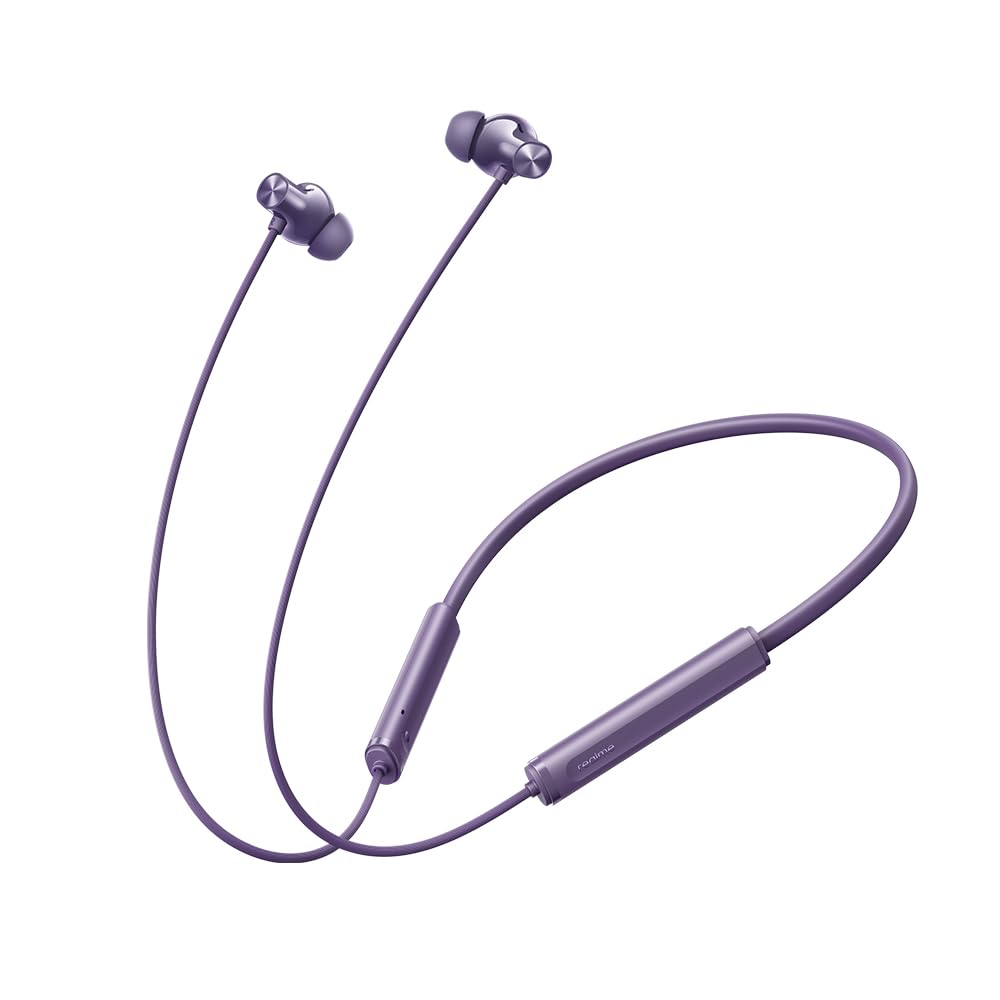 realme Buds Wireless 5 Lite in Ear Bluetooth Neckband with 12.4 mm Dynamic Bass Boost Driver,Upto 35 Hours Playback,45ms Low Latency,IP55 Dust & Water Resistant, Bluetooth V5.4 (Haze Blue)