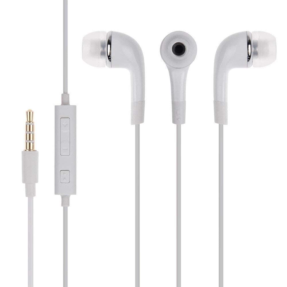 Earphone for Samsung Galaxy F41,Samsung F 41 Universal Earphones Headset Music with 3.5mm Jack Hi-Fi Gaming Sound Music Wired Noise Cancelling Dynamic Original YR-1S2|- White