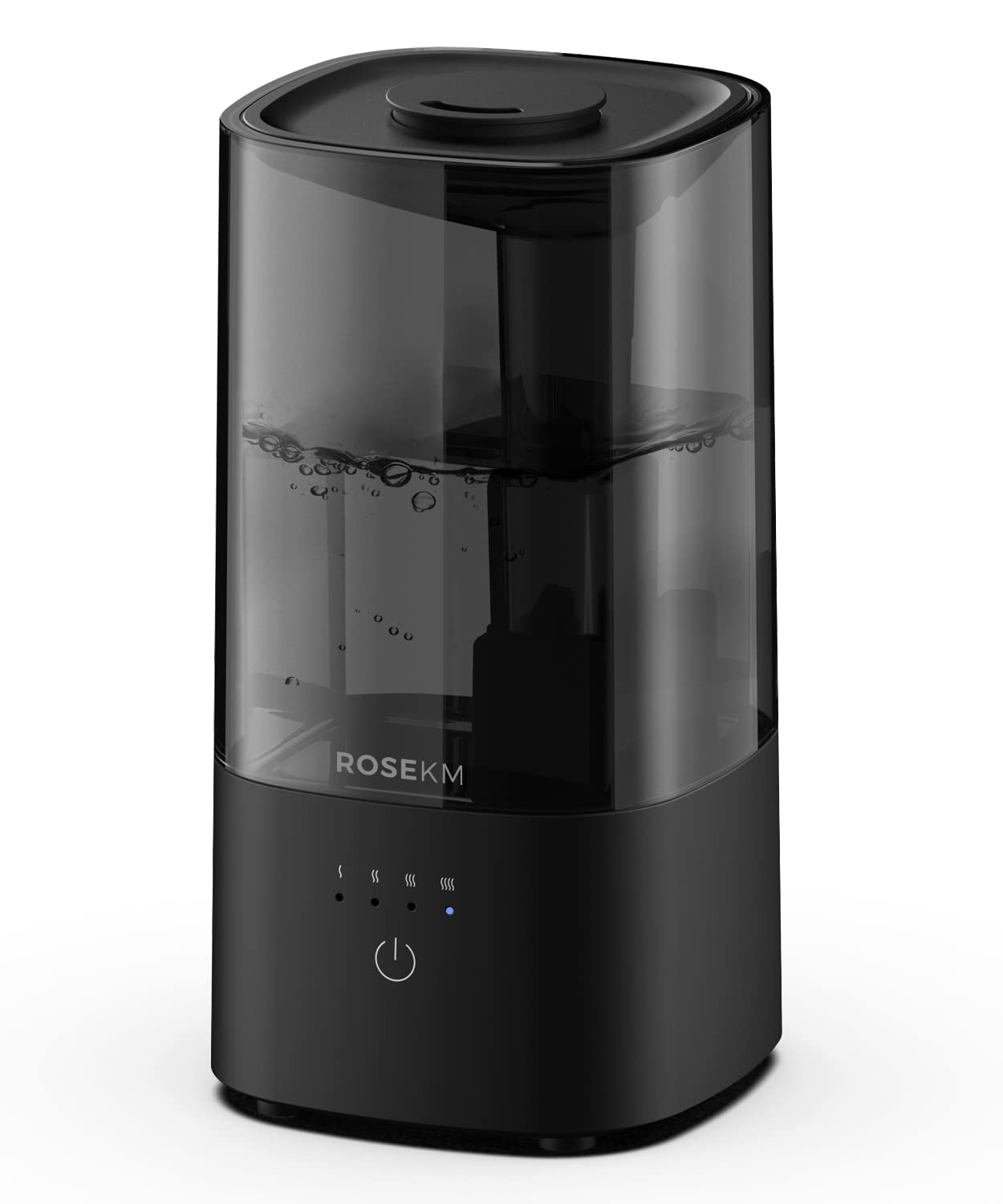 ROSEKM Cool Mist Ultrasonic Humidifier, 2.0L Humidifiers for Bedroom and Baby Nursery, Small Quiet Air Humidifier, Ultrasonic, Auto Shut-Off, 360° Nozzle