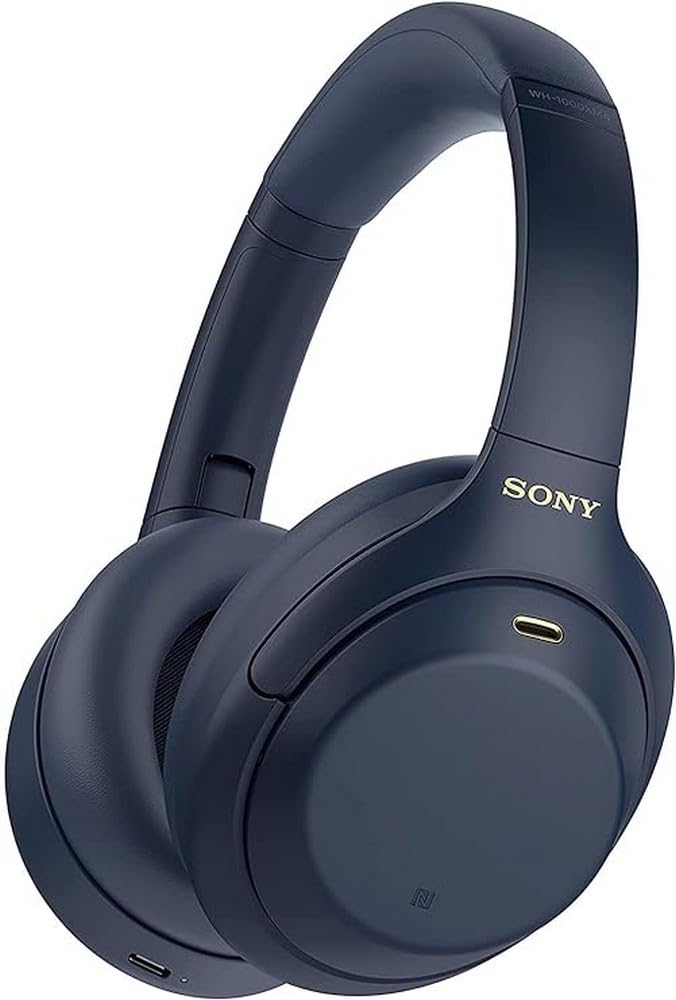Sony WH-1000XM4 Industry Leading Wireless Noise Cancellation Bluetooth Over Ear Headphones with Mic for Phone Calls, 30 Hours Battery Life, Quick Charge, AUX, Touch Control and Voice Control - Black