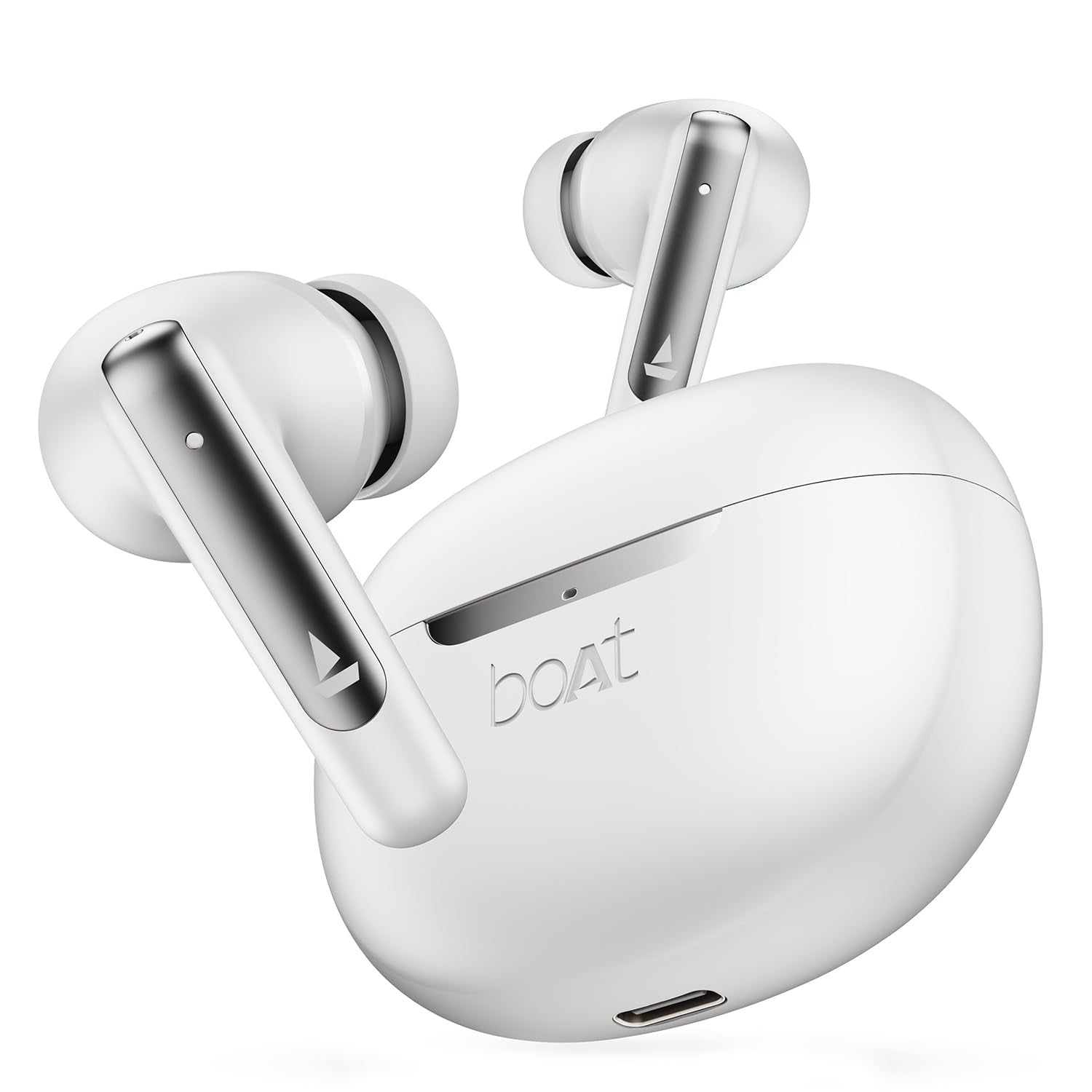 boAt Airdopes 141 Pro Buds, 13mm Drivers, Metallic Finish, 60HRS Battery, 4Mics ENx, Fast Charge, IPX5, v5.3 Bluetooth TWS in Ear Earbuds Wireless Earphones with mic (Obsidian Black)
