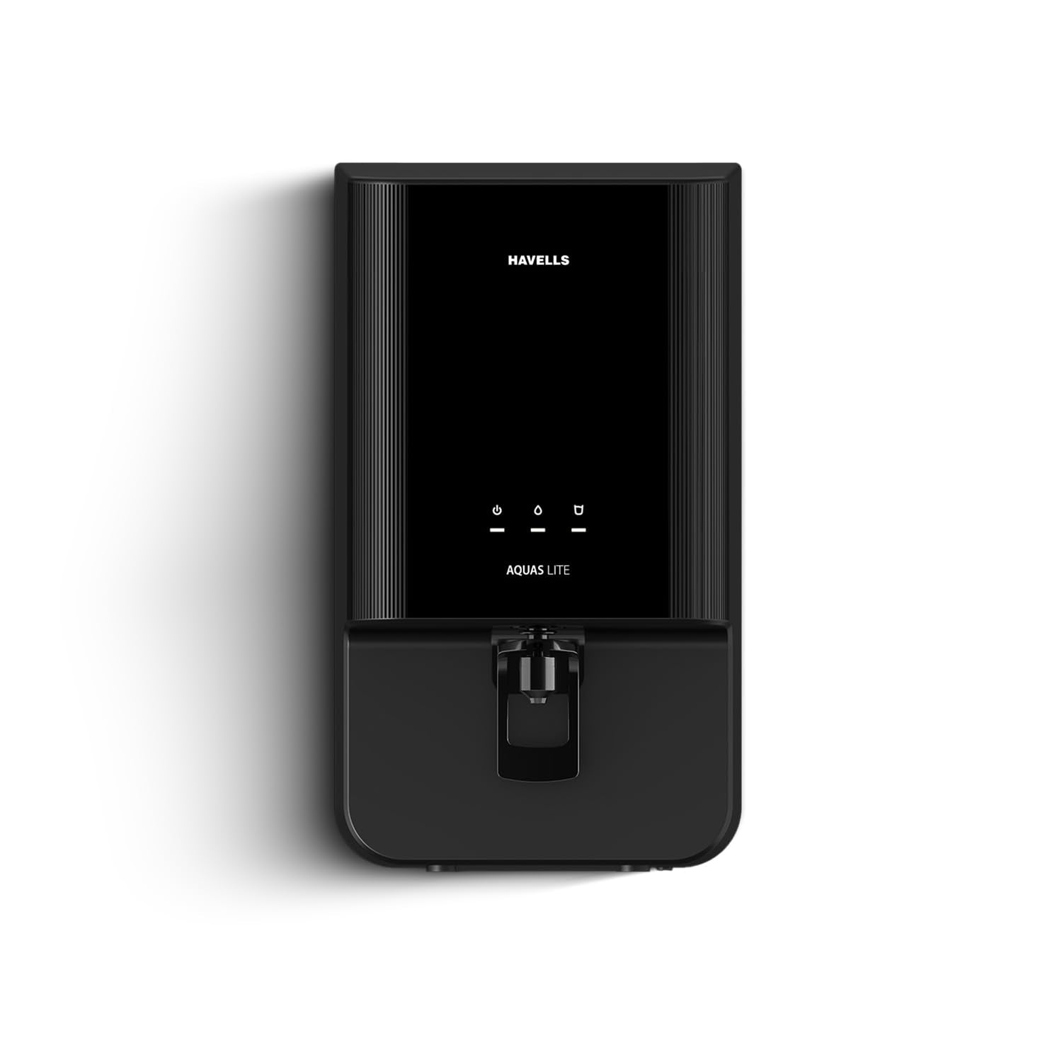 Havells AQUAS Water Purifier (White and Blue), RO+UF, Copper+Zinc+Minerals, 5 stage Purification, 7L Tank, Suitable for Borewell, Tanker & Municipal Water