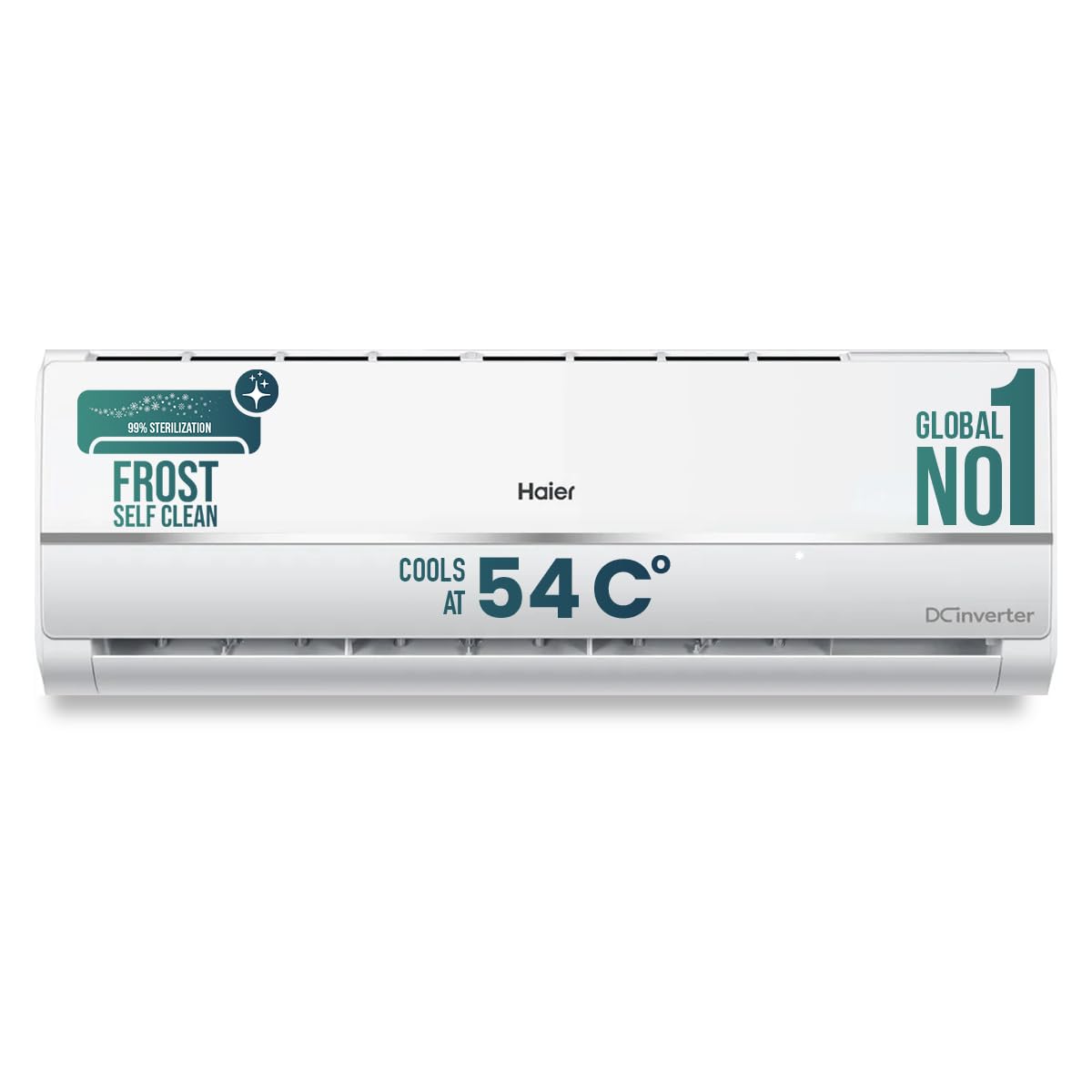 Haier 1 Ton 3 Star Twin Inverter Split AC (Copper, 7 in 1 Convertible, Frost Self Clean, HD Filter, Cools at 54°C, Long Air Throw - HSU11V-TMS3BN-INV,White)