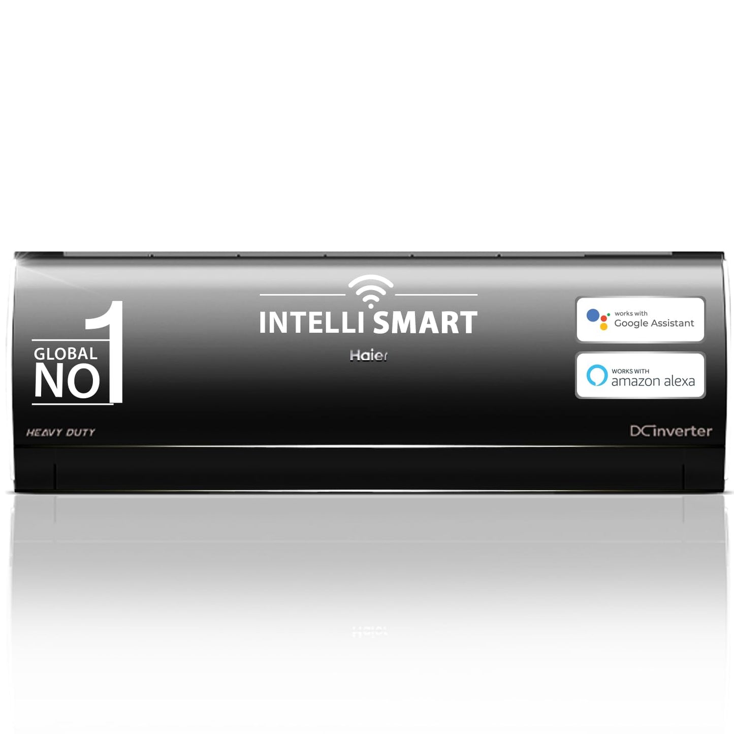 Haier Black Edition 1.5 Ton 5 Star AI Climate Control Smart Split AC (5460 Watts, Copper, HEXA Inverter, Heavy Duty, 4-Way Swing, Frost Clean, HD Filter, Cools at 60°C-HSU19K-PZAIB5BN-INV, Black)