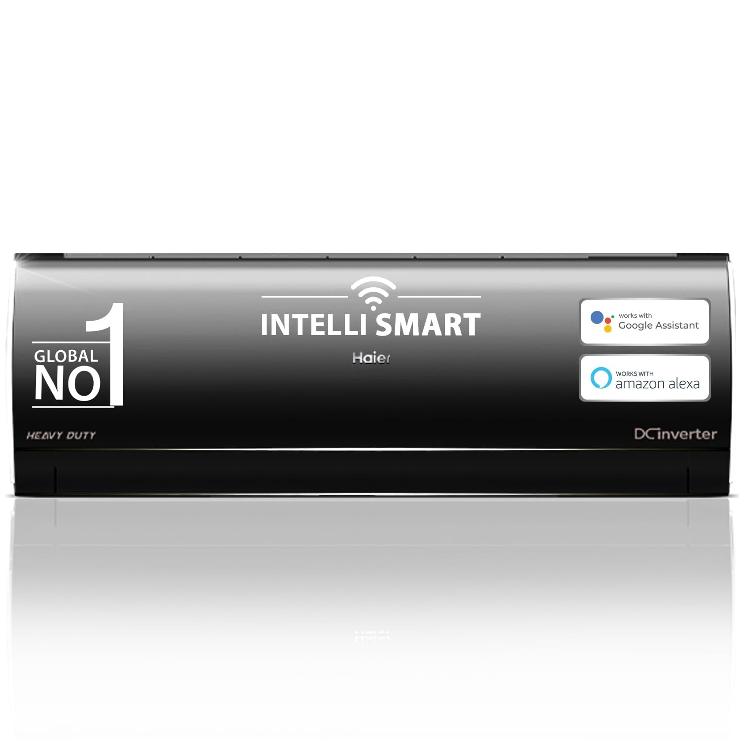 Haier Black Edition 1.5 Ton 5 Star AI Climate Control Smart Split AC (5460 Watts, Copper, HEXA Inverter, Heavy Duty, 4-Way Swing, Frost Clean, HD Filter, Cools at 60°C-HSU19K-PZAIB5BN-INV, Black)