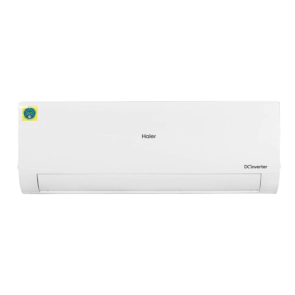 Haier 2.4 Ton 3 Star HEXA Inverter Split AC (7980 Watts, Copper, Super Heavy Duty, 7 in 1 Convertible, HD Filter, Cools at 60°C, 20 Mtrs Air Throw - HSU80SHD-AOW3BN-INV,White)