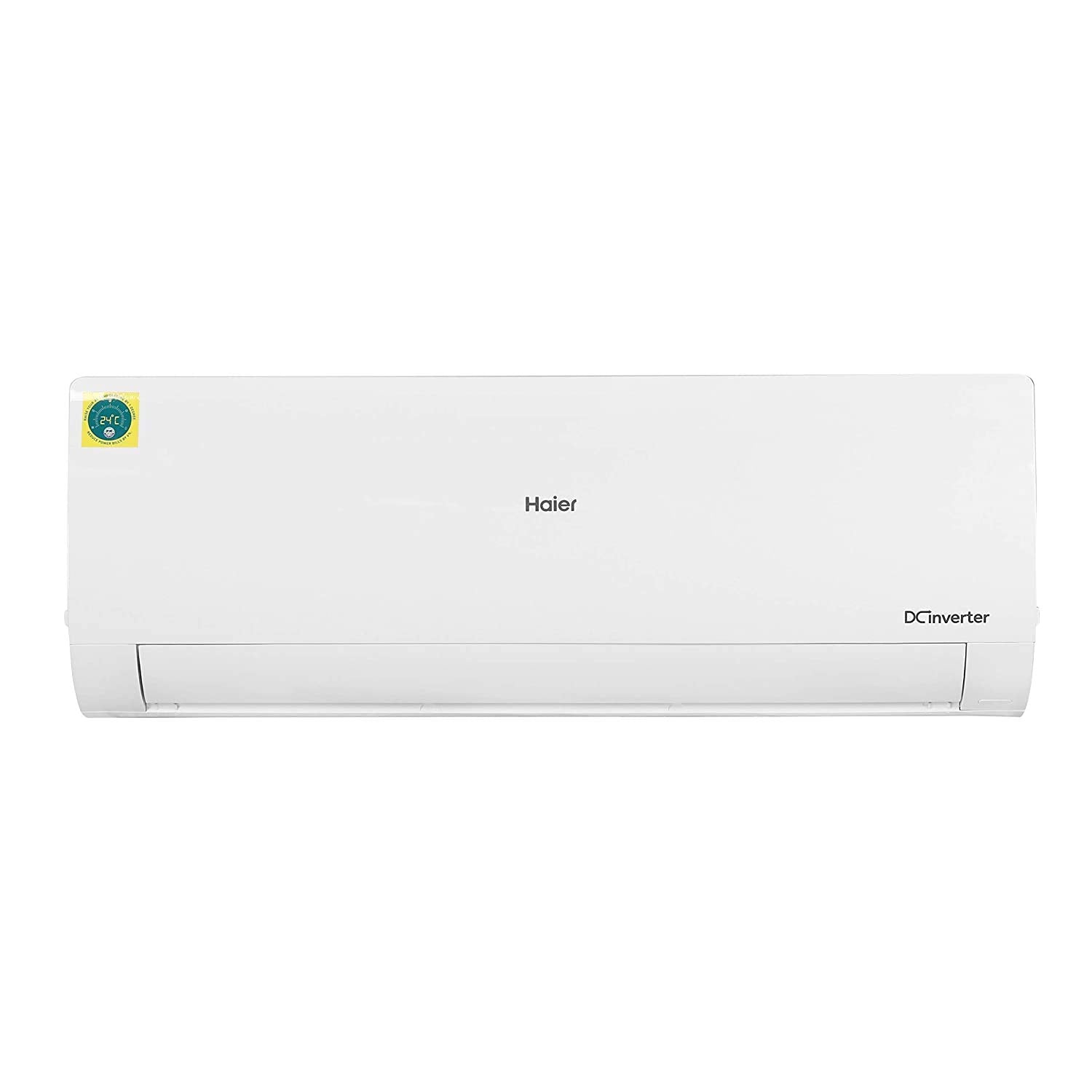 Haier 2.4 Ton 3 Star HEXA Inverter Split AC (7980 Watts, Copper, Super Heavy Duty, 7 in 1 Convertible, HD Filter, Cools at 60°C, 20 Mtrs Air Throw - HSU80SHD-AOW3BN-INV,White)