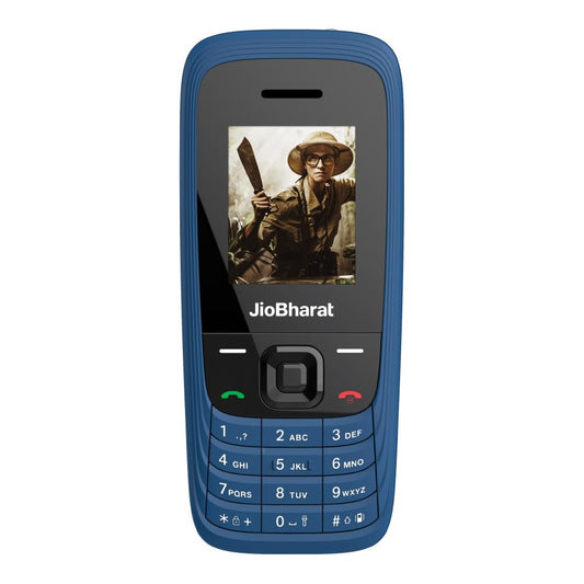 JioBharat V4 4G Phone with JioTV, JioHotstar, UPI, JioSoundPay,JioSaavn, Long Lasting Battery, LED Torch, Digital Camera | Blue | Locked for JioNetwork