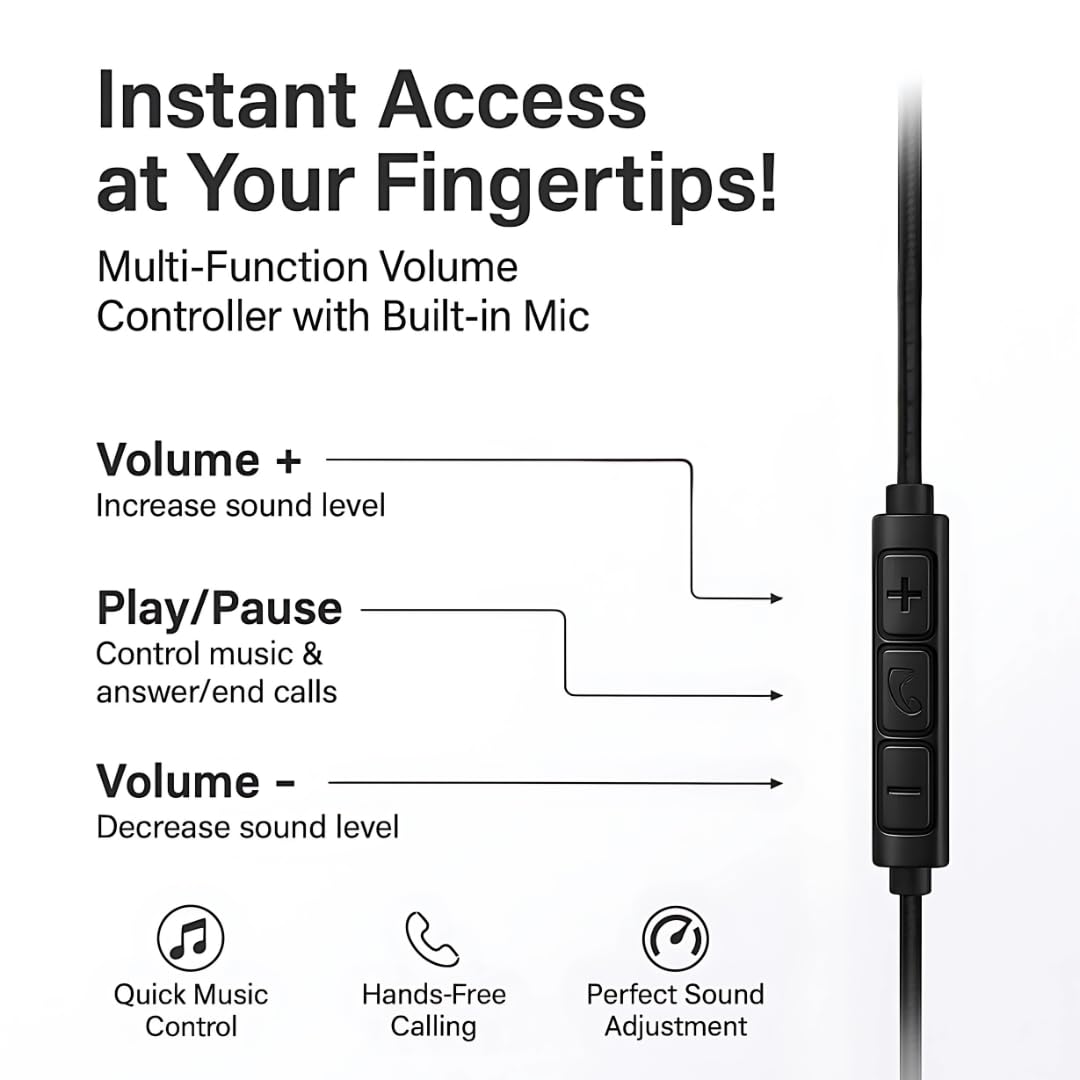 Modorwy Bassix Original USB-C Headphone | 14.2mm Drivers Surround Sound | DAC Chip-100% Support | in-Line Mic Type C Headphone | Compatible with i15, i16,Flip,Fold,S Series,1+ & Others (Olive Green)