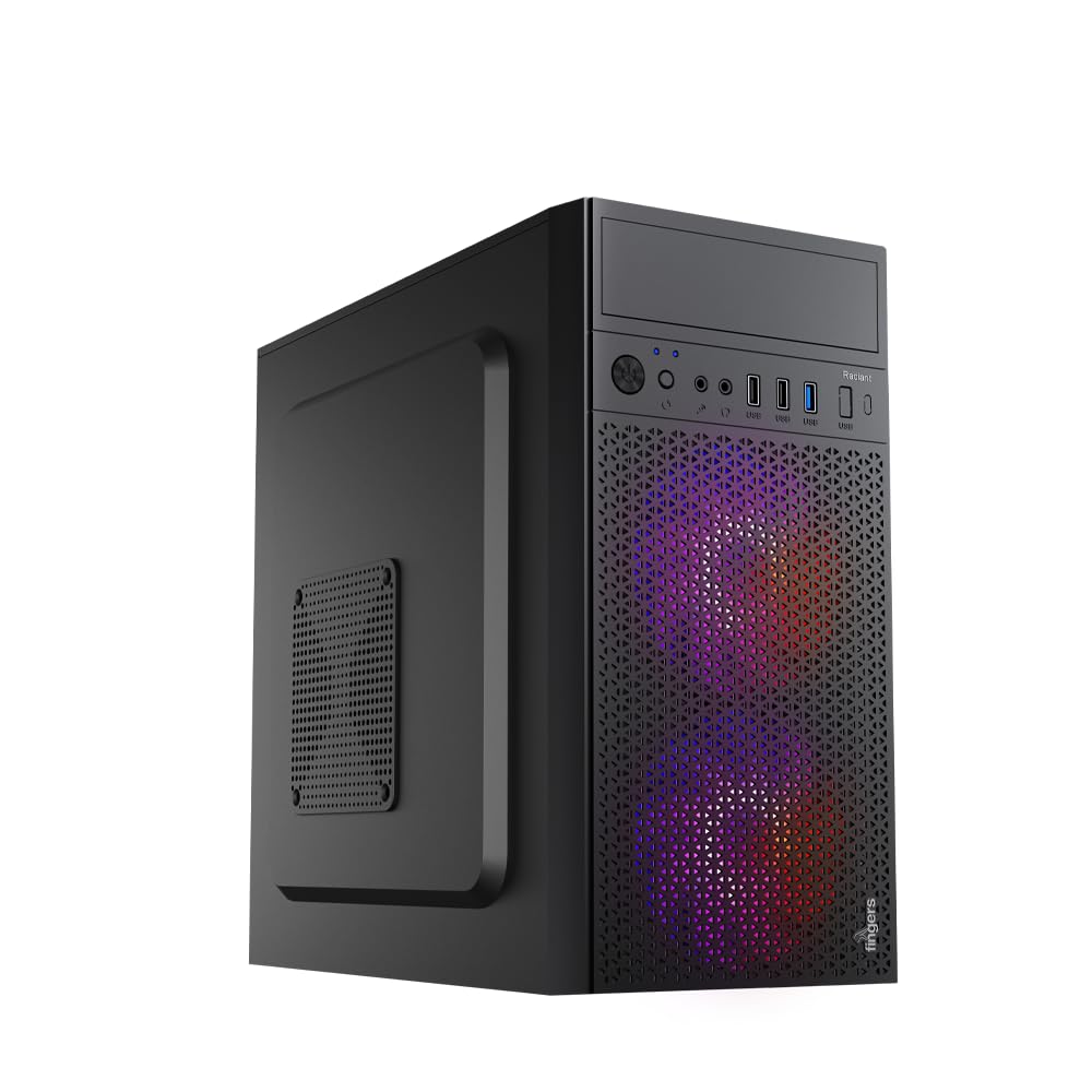 Cyntexia Computer Desktop PC (Windows Intel Core i5-8th Gen || 16GB RAM || 1TB SSD || HDMI || VGA || Ethernet || UHD Graphics 630 || USB 3.0 || Win 11) Basic Software Installed, Black