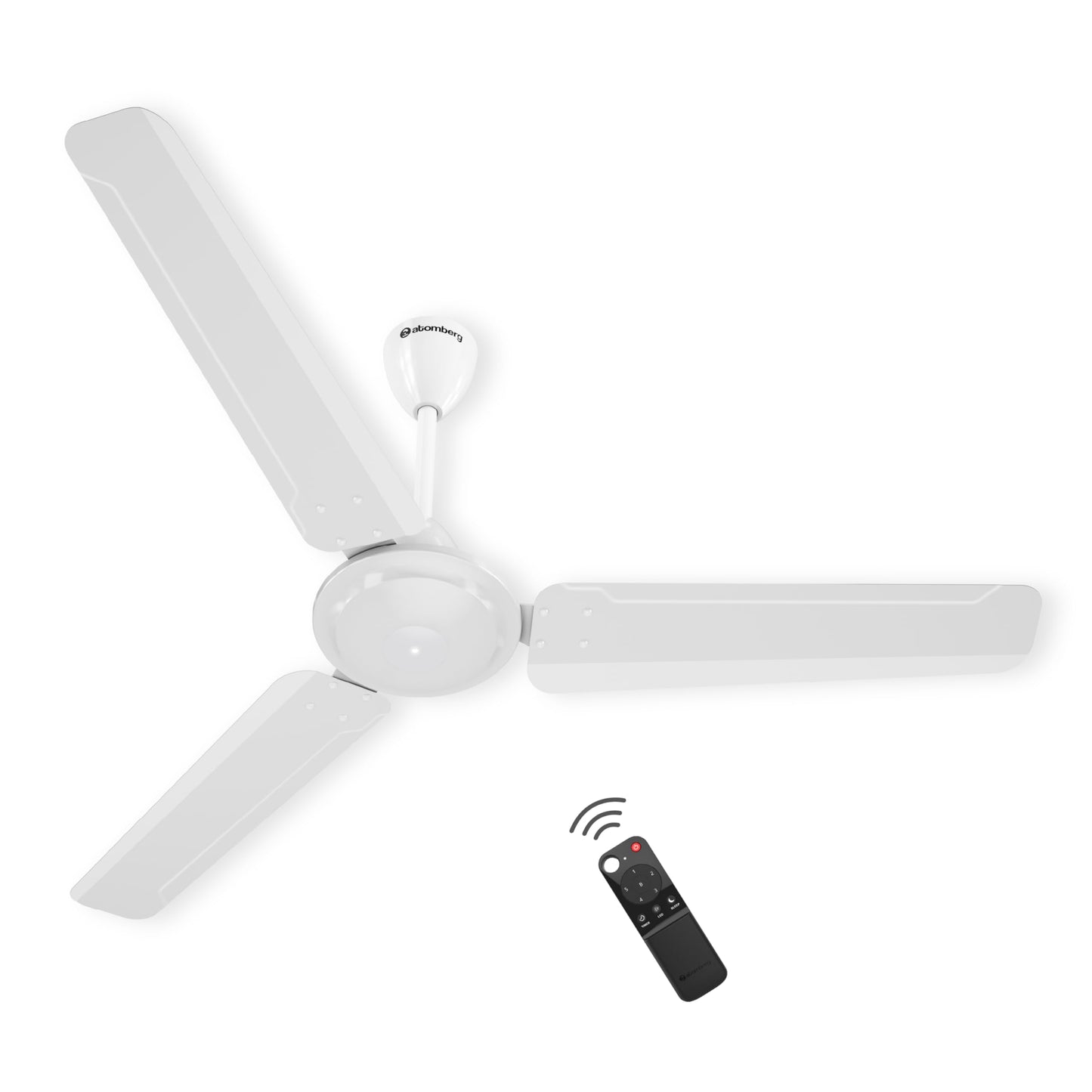 atomberg Ameza 1200mm Timeless BLDC Ceiling Fan with Remote|5 star|High Air Delivery|LED Speed Indicator|Low Noise|Timeless Design with Power Saving|2 Year Warranty|Gloss Black