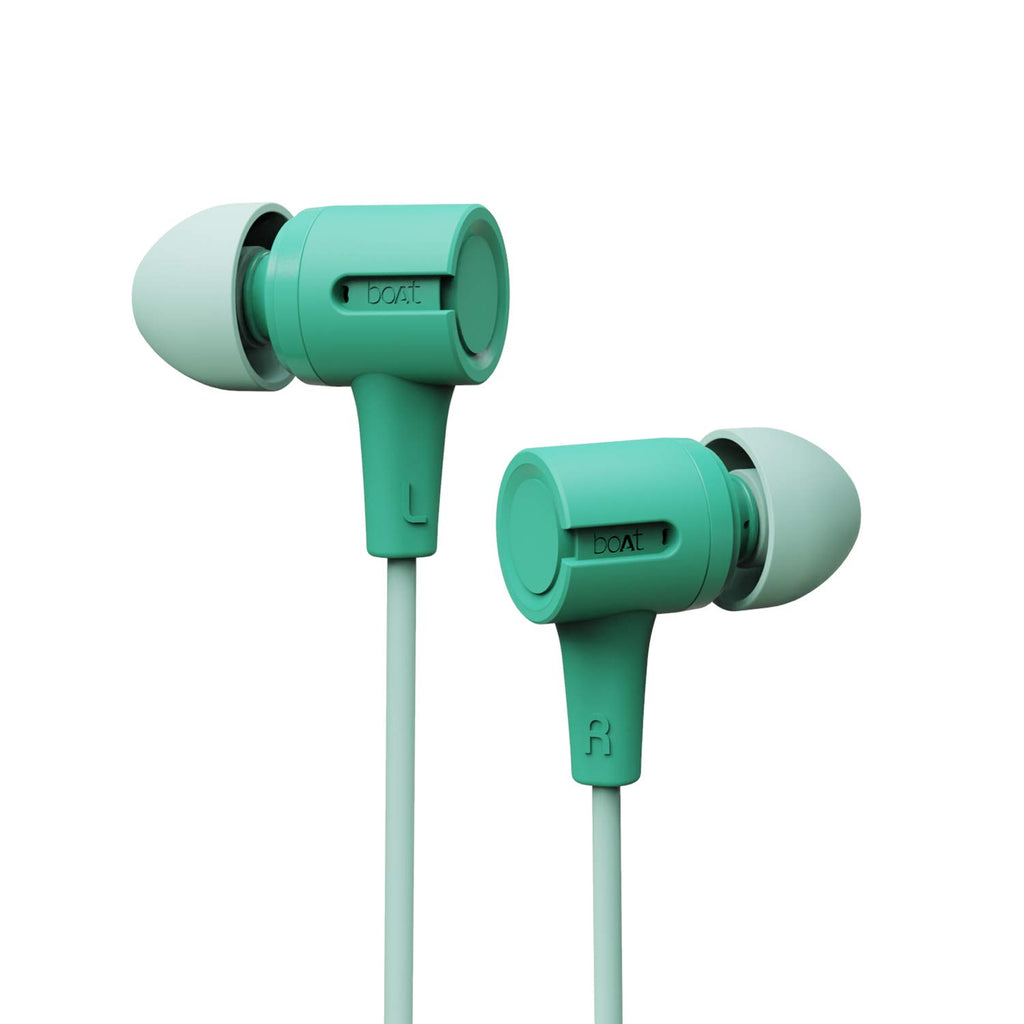 boAt Bassheads 102 in Ear Wired Earphones with Mic(Charcoal Black)