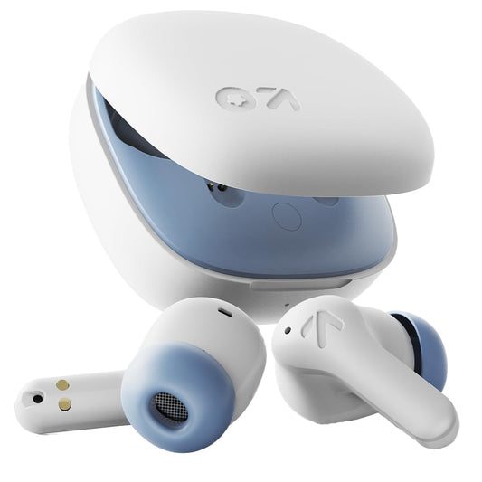 GOBOULT K10 Truly Wireless Bluetooth in Ear Earbuds with 50H Playtime, 4 Mic Clear Calling, 45ms Low Latency, 10mm Drivers, Touch Controls, Type-C Fast Charging, TWS Ear Buds Wireless (Ice Blue)