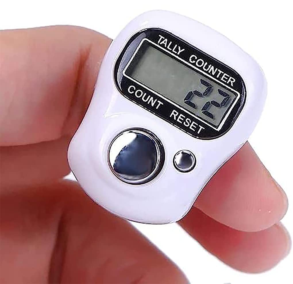 GLUN® Multiuse Finger Counter Portable Hand Finger Counting Machine Digital Head Electronic Tally Counter Pack of 3
