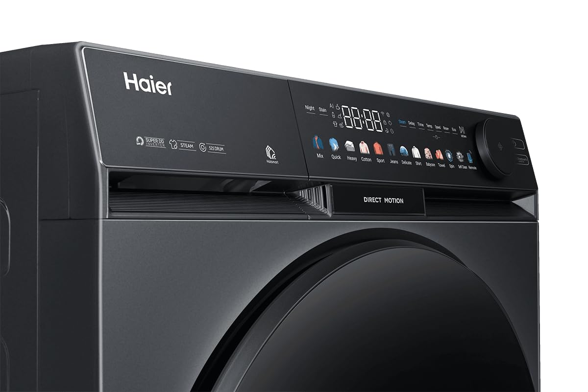 Haier 12kg with Digital color Touch Panel