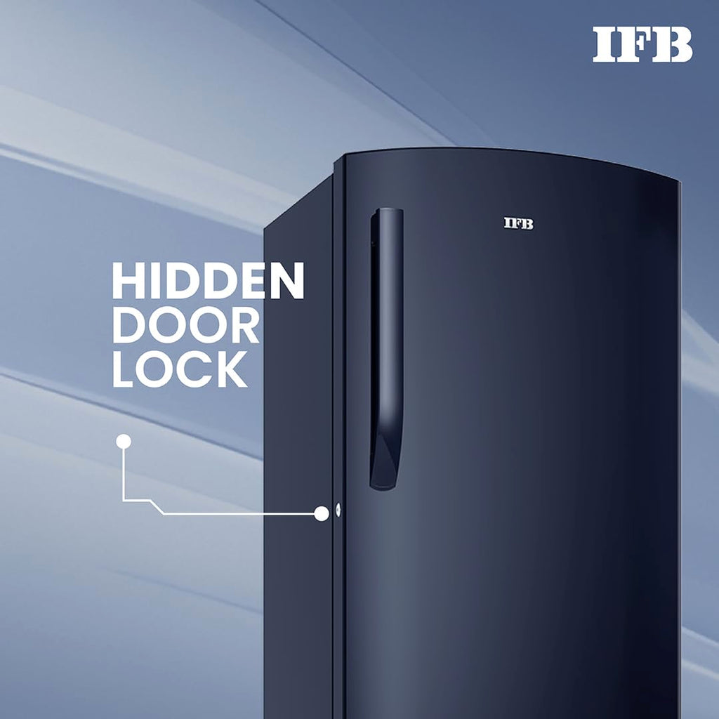 IFB 187L 2 Star Direct-Cool Single Door Refrigerator (IFBDC-2132NCSE, Blue) Extraordinary Storage with Humidity Controller