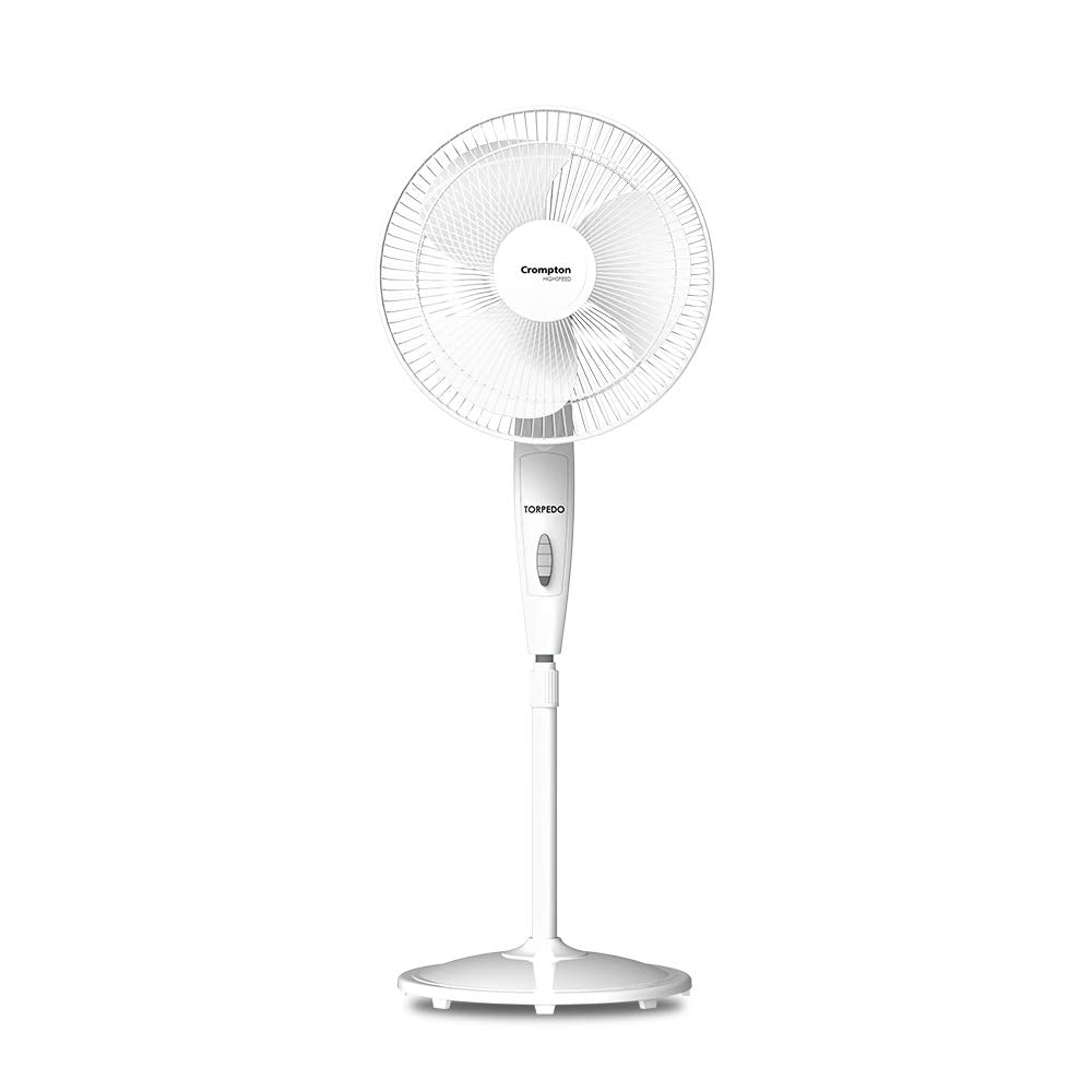 Crompton HighSpeed Torpedo 400 mm Pedestal Fan (Black)