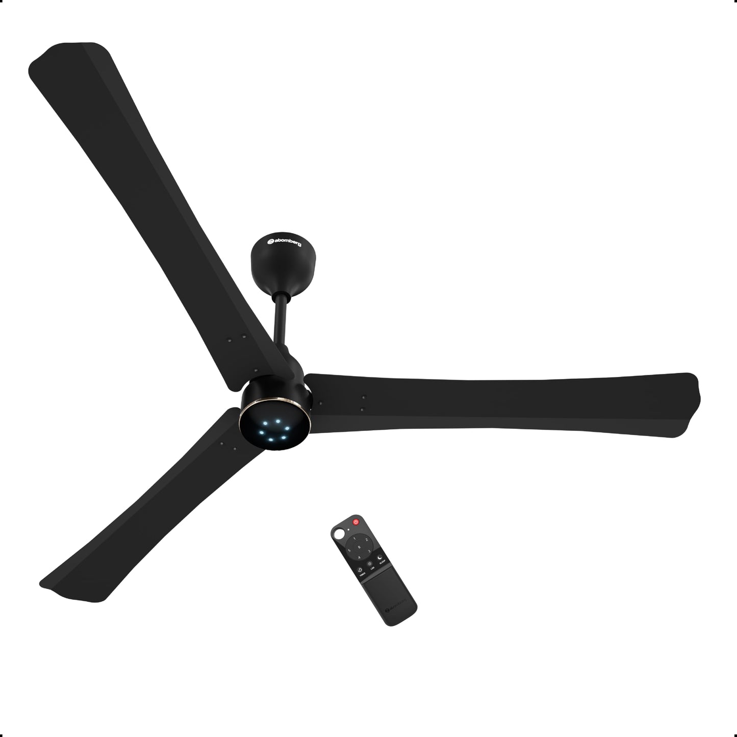 atomberg Renesa Halo Smart 1400mm BLDC Ceiling Fan with IoT & Remote | 5 star | High Air Delivery | Low noise operation | LED Speed Indicator | Sleek Design | 3 Year Warranty|Misty Teal