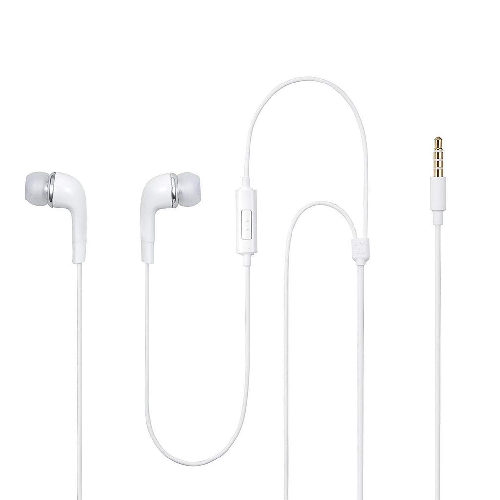 Earphones for Sony Xperia 10 / Xperia10 Earphones Original Like Wired in-Ear Headphones Stereo Deep Bass Head Hands-Free Headset Earbud with Built in-line Mic, 3.5mm Jack (YR14, White)