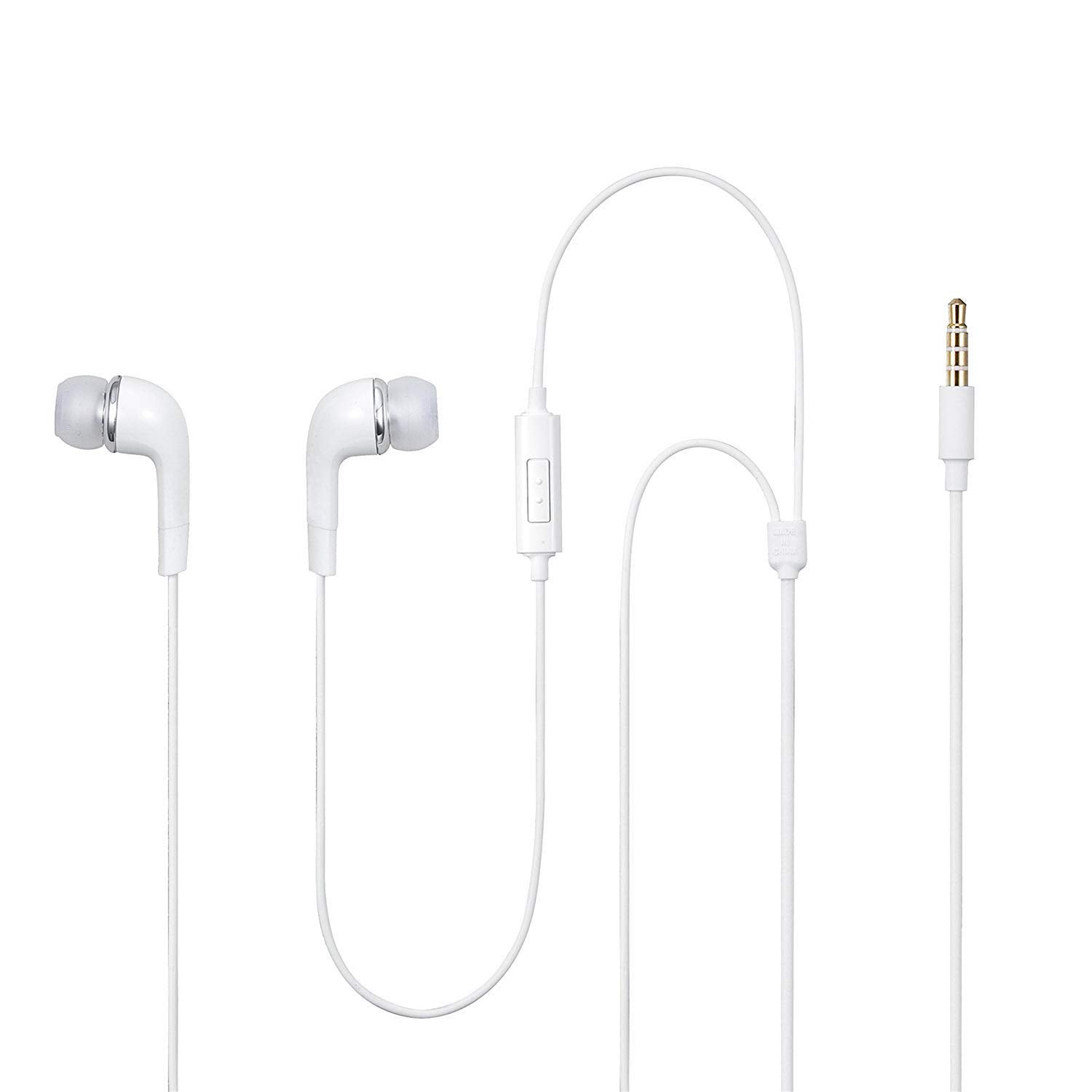 Earphones for Sony Xperia 10 / Xperia10 Earphones Original Like Wired in-Ear Headphones Stereo Deep Bass Head Hands-Free Headset Earbud with Built in-line Mic, 3.5mm Jack (YR14, White)