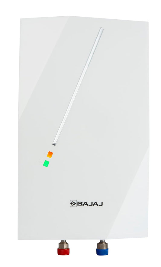 Bajaj Skive 5 Litre Instant Water Heater for home| High Grade SS Tank| Multiple Safety System| Suitable for High Rise| Shock Resistant| Rust Proof Outer| 5-Year* Tank Warranty by Bajaj 【White】
