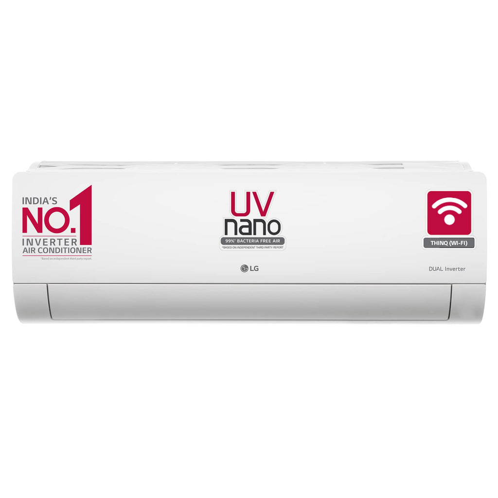 LG 1.5 Ton 5 Star DUAL Inverter Split AC (Copper, AI Convertible 6-in-1, VIRAAT Mode, Faster Cooling & Energy Saving, 4 Way Swing, HD Filter with Anti-Virus Protection, US-Q19YNZE, White)